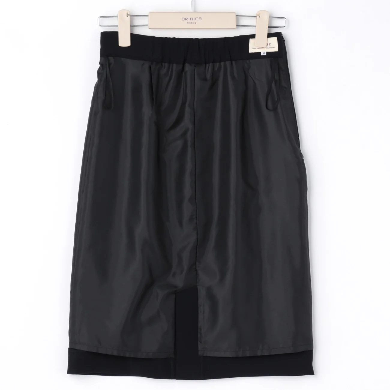 THE THIRD SUITS Double Cloth Tight Skirt - Navy - Image 7
