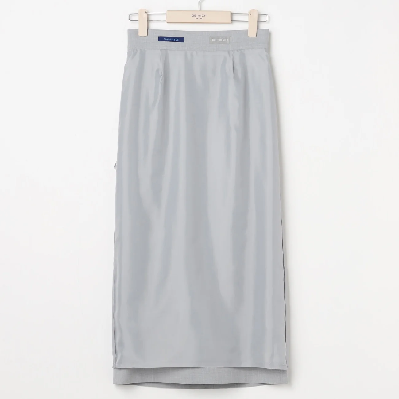 THE THIRD SUITS Long Tight Skirt - Light Gray - Image 5