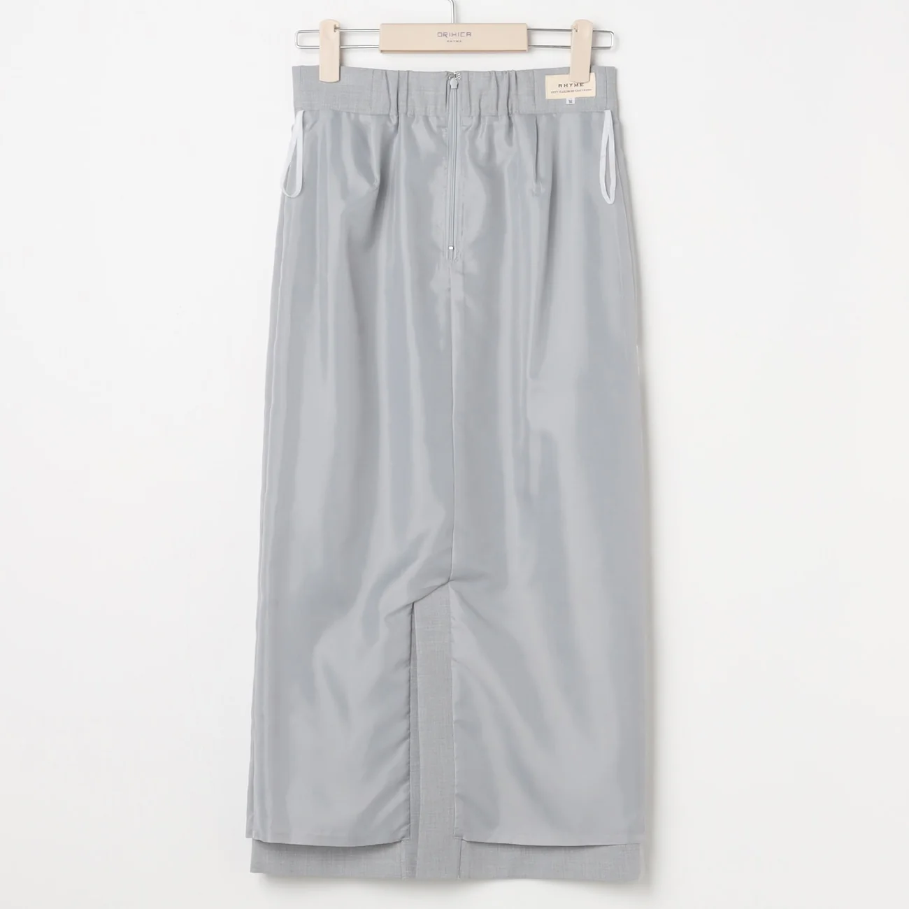 THE THIRD SUITS Long Tight Skirt - Light Gray - Image 6