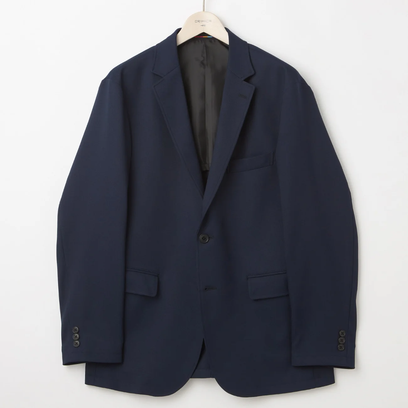 Washable Plain Jacket - Navy