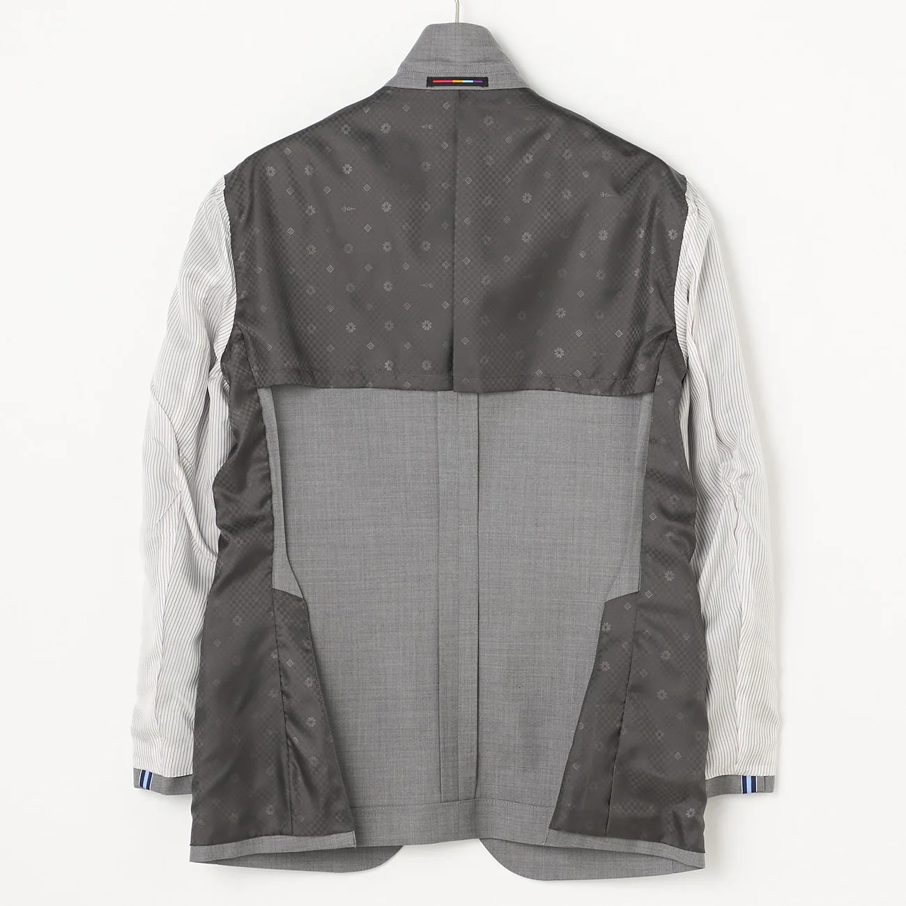 Japanese Fabric LUXE Line Super 120's Suit Jacket - Light Gray - Image 8