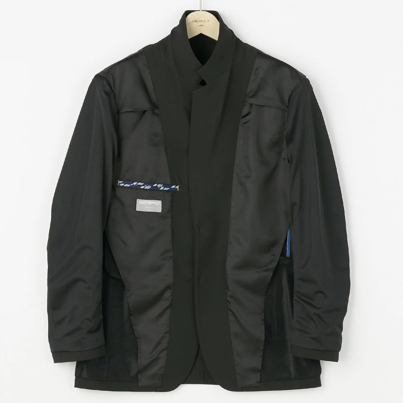 Japanese Fabric BIZSPO Washable Lightweight Stretch Suit Jacket - Black - Image 10