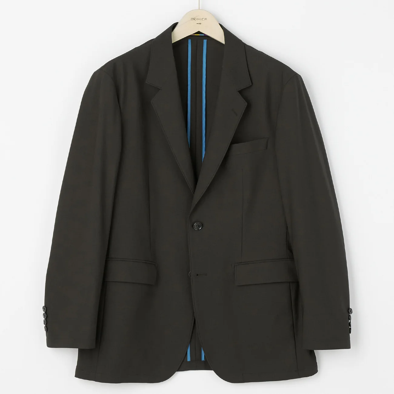 Japanese Fabric BIZSPO Washable Lightweight Stretch Suit Jacket - Charcoal Gray - Image 3