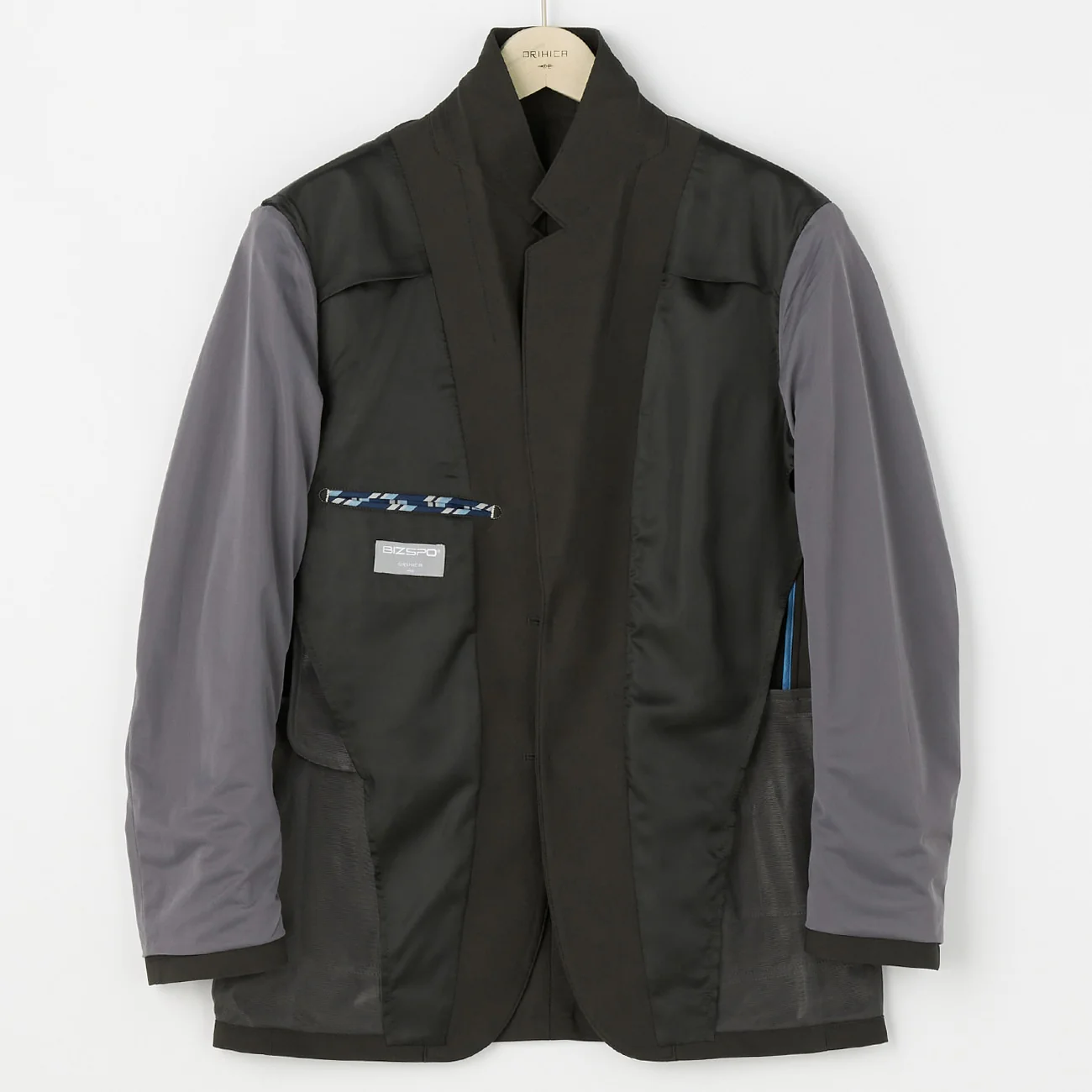 Japanese Fabric BIZSPO Washable Lightweight Stretch Suit Jacket - Charcoal Gray - Image 8