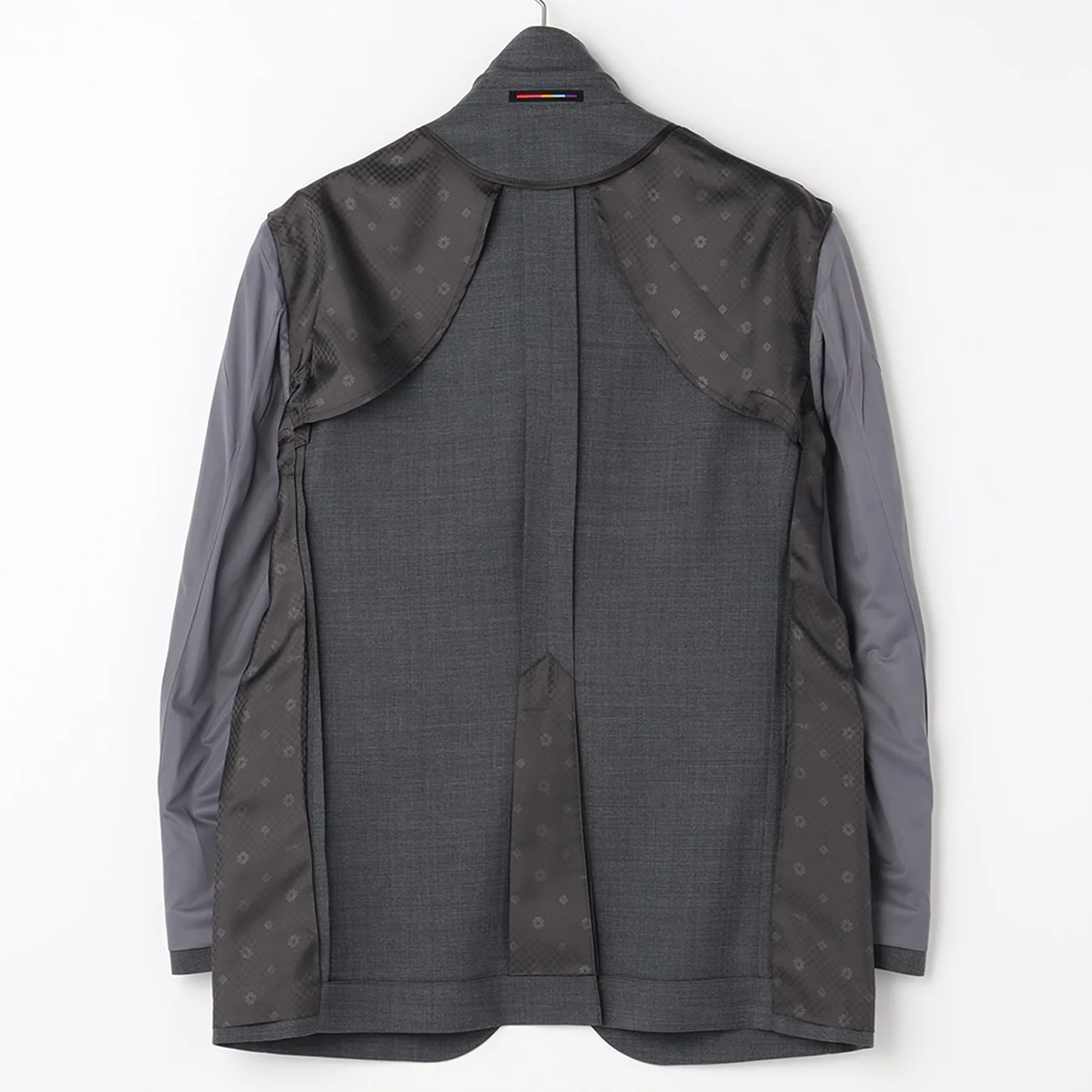 Wool Blend Plain Jacket - Medium Gray - Image 15