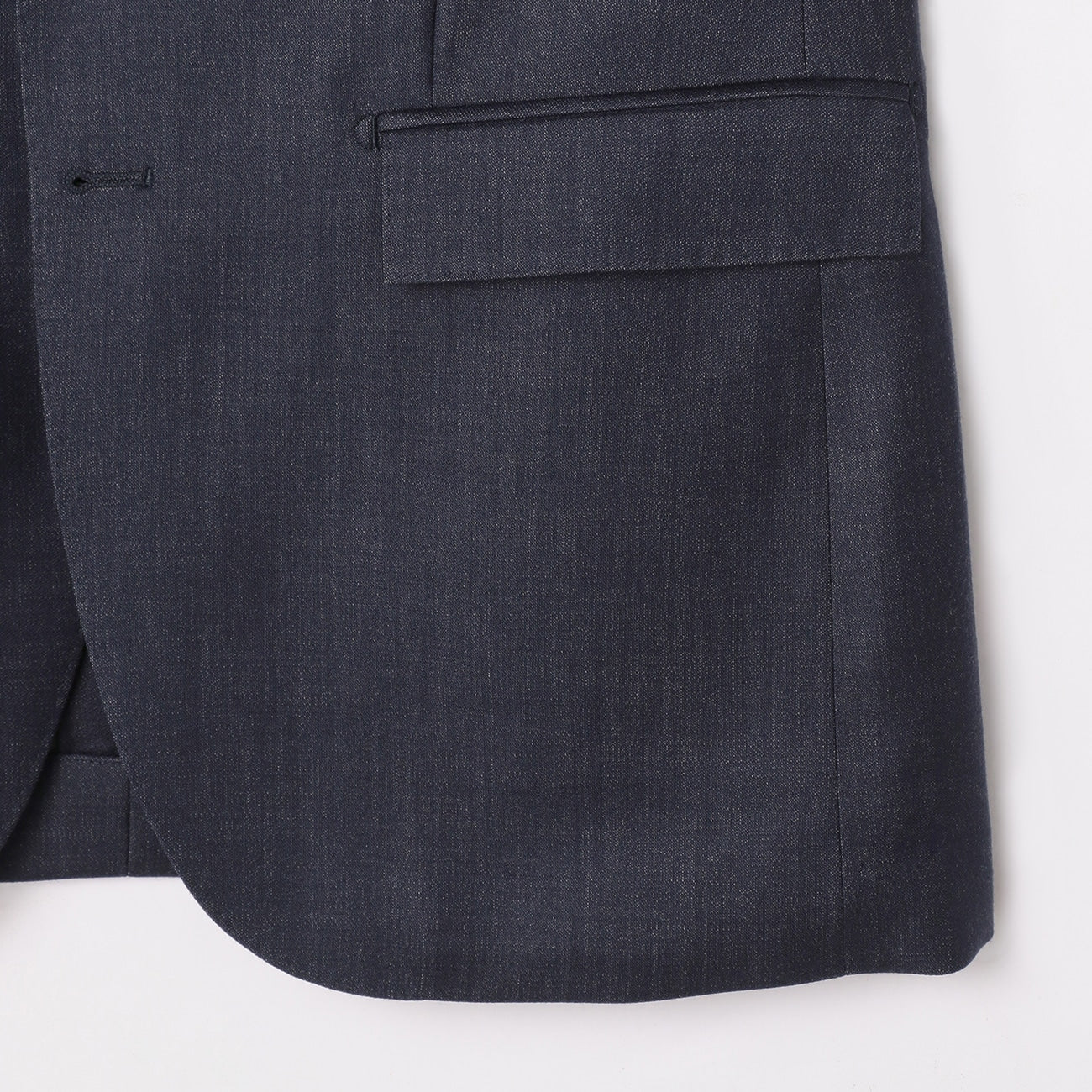 Bishu Japanese Fabric LUXE Line Denim-Like Jacket - Navy - Image 9