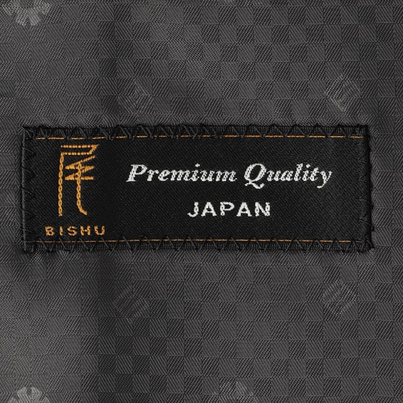 Bishu Japanese Fabric LUXE Line Denim-Like Jacket - Gray - Image 12