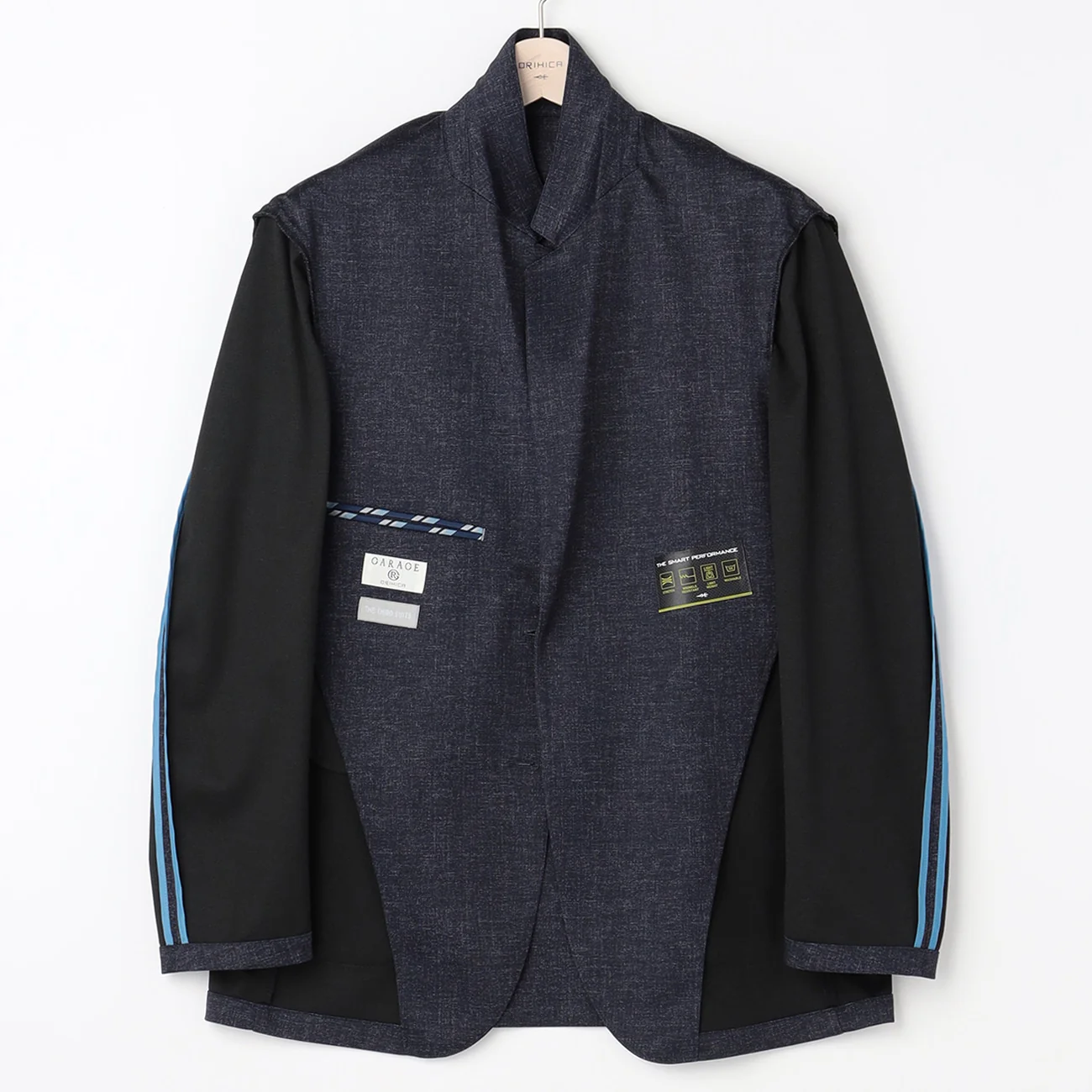THE THIRD SUITS Denim-Like Jacket - Navy - Image 14