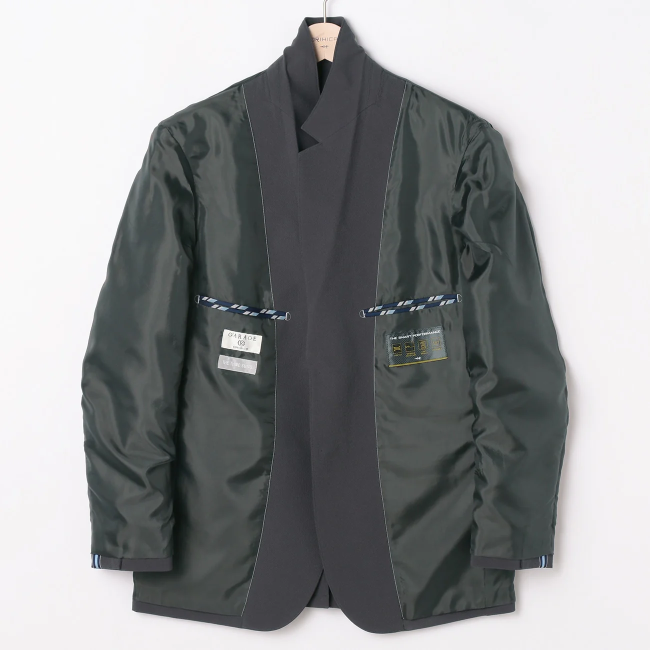 THE THIRD SUITS Dobby Jacket - Medium Gray - Image 6