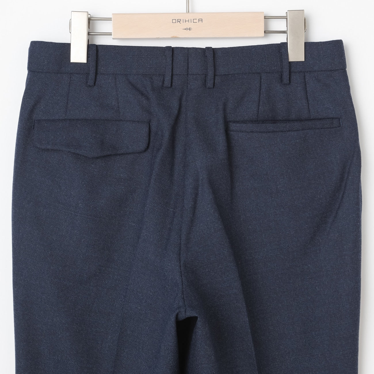 Solid Milled Wool Pants - Navy - Image 5