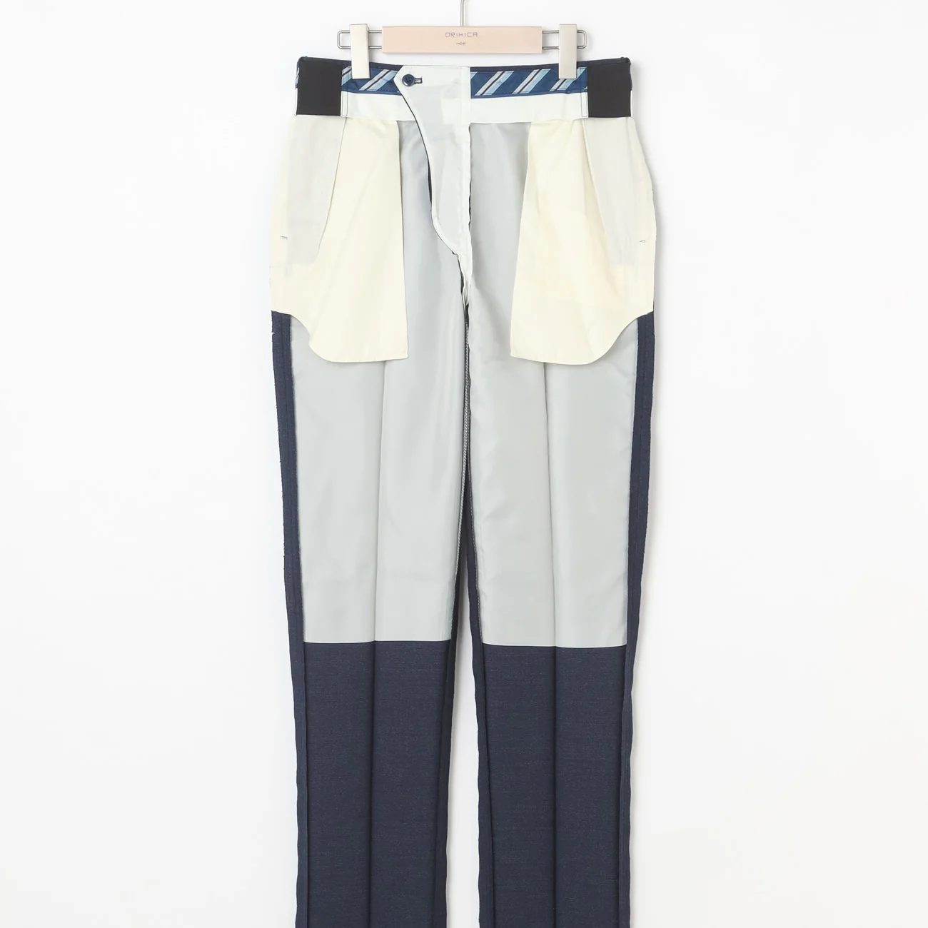 Solid Milled Wool Pants - Navy - Image 6