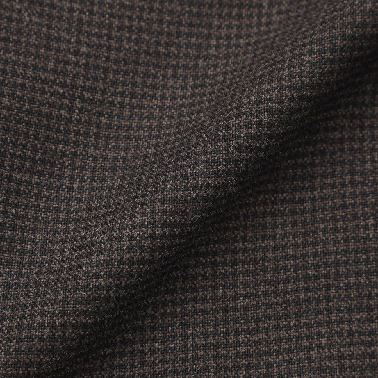 Houndstooth Milled Wool Pants - Brown - Image 11