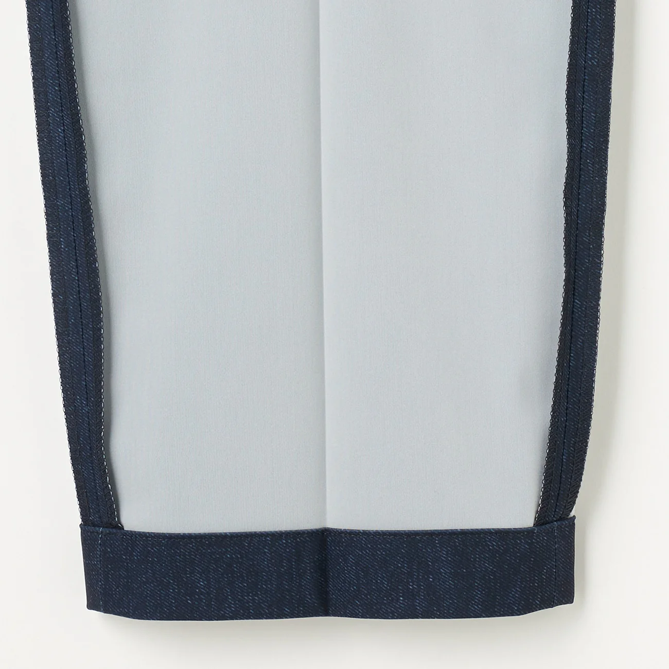 Japanese Fabric BIZSPO Print Denim-Like Suit Pants - Navy - Image 8