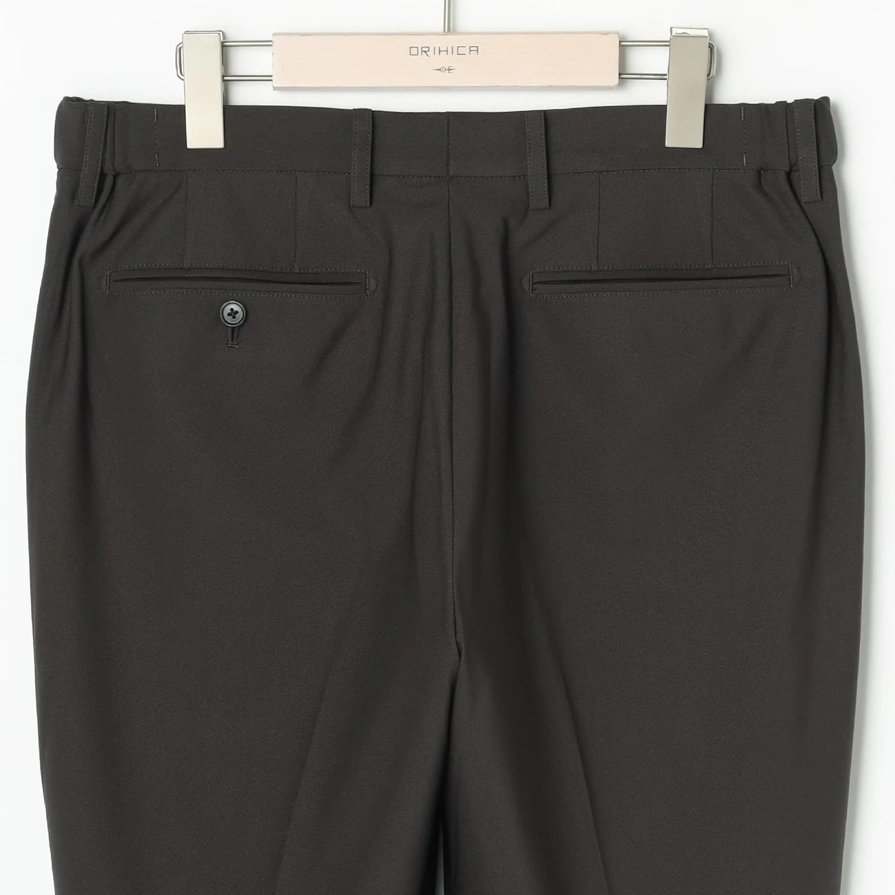 Japanese Fabric BIZSPO Washable Lightweight Stretch Suit Pants - Charcoal Gray - Image 5