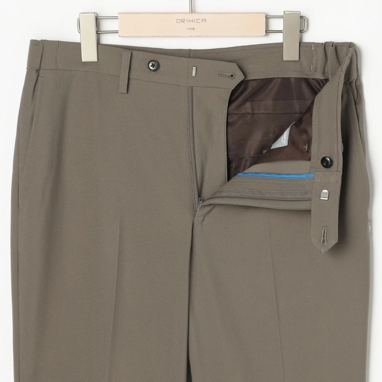 Japanese Fabric BIZSPO Washable Stretch Pants - Khaki - Image 4