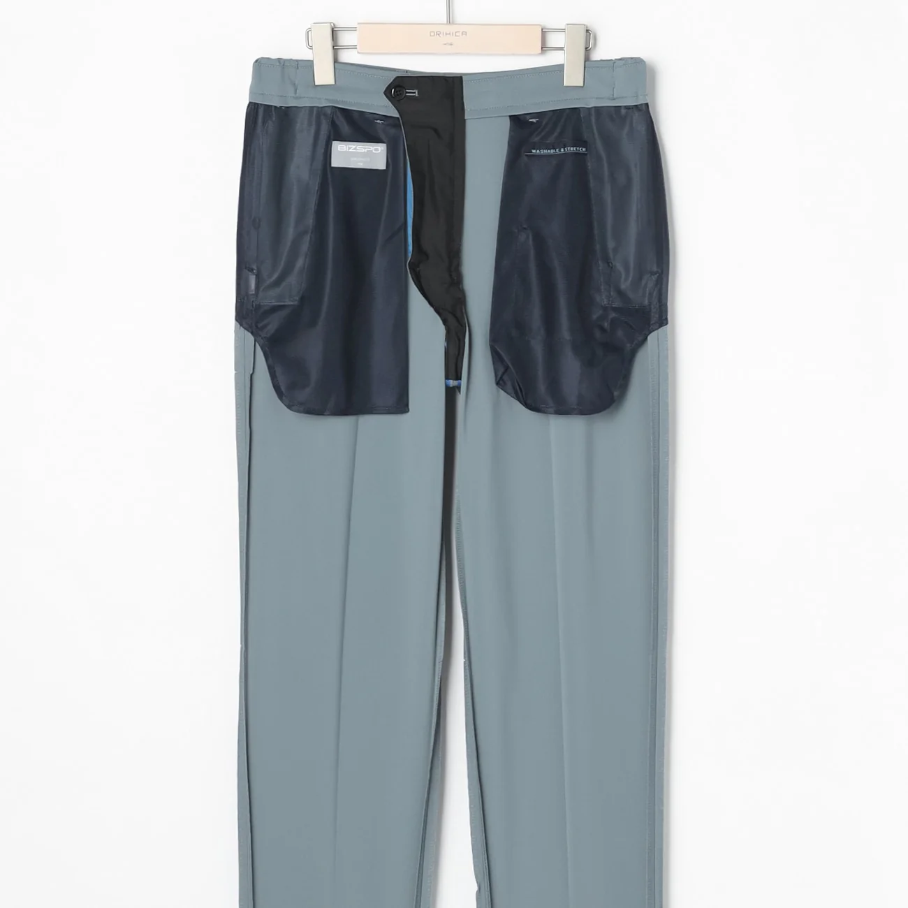 Japanese Fabric BIZSPO Washable Stretch Pants - Blue - Image 5