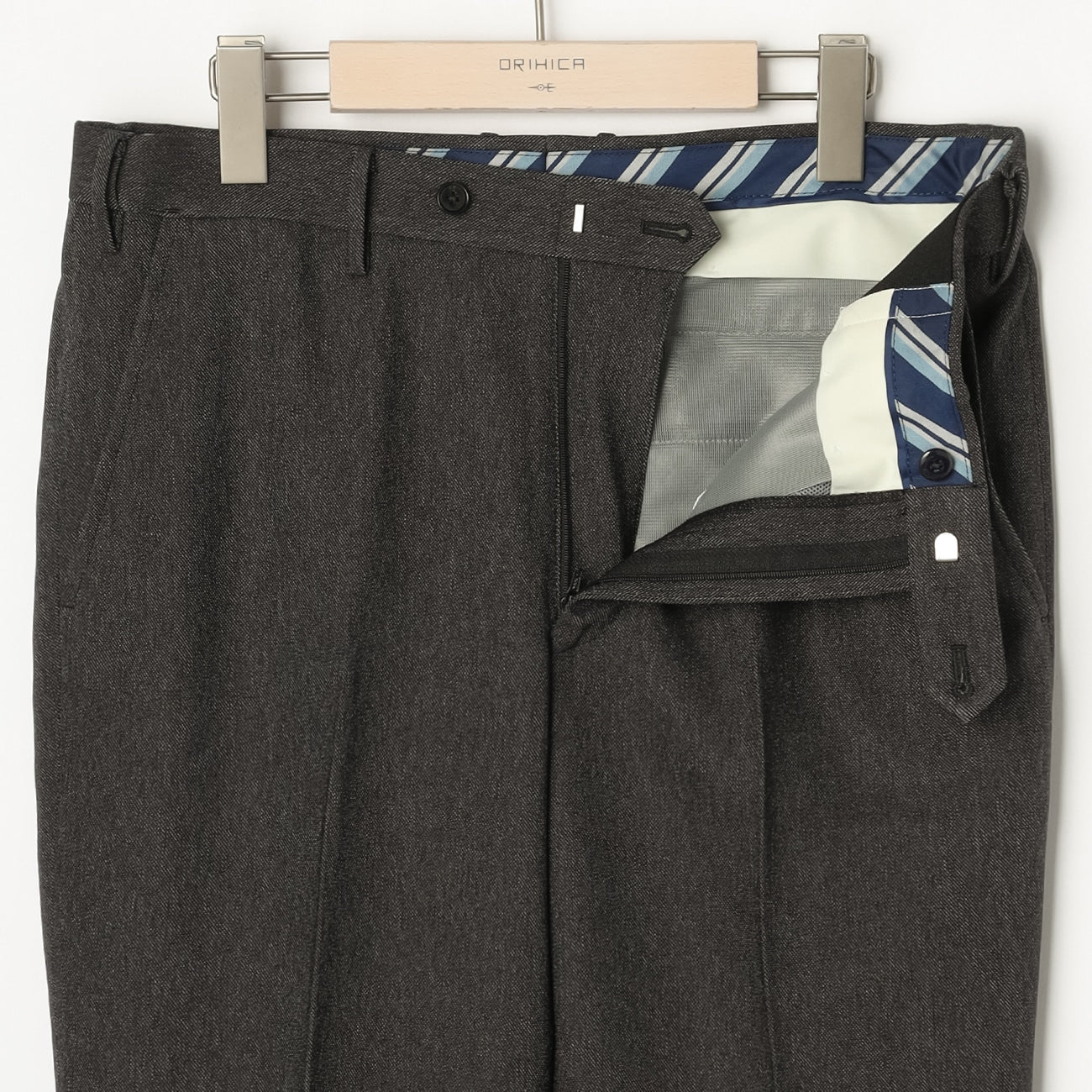 Denim-Like Pants - Charcoal Gray - Image 4