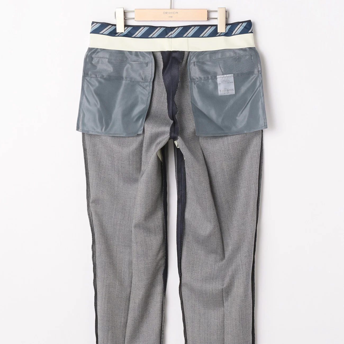 Bishu Japanese Fabric LUXE Line Denim-Like Pants - Navy - Image 6