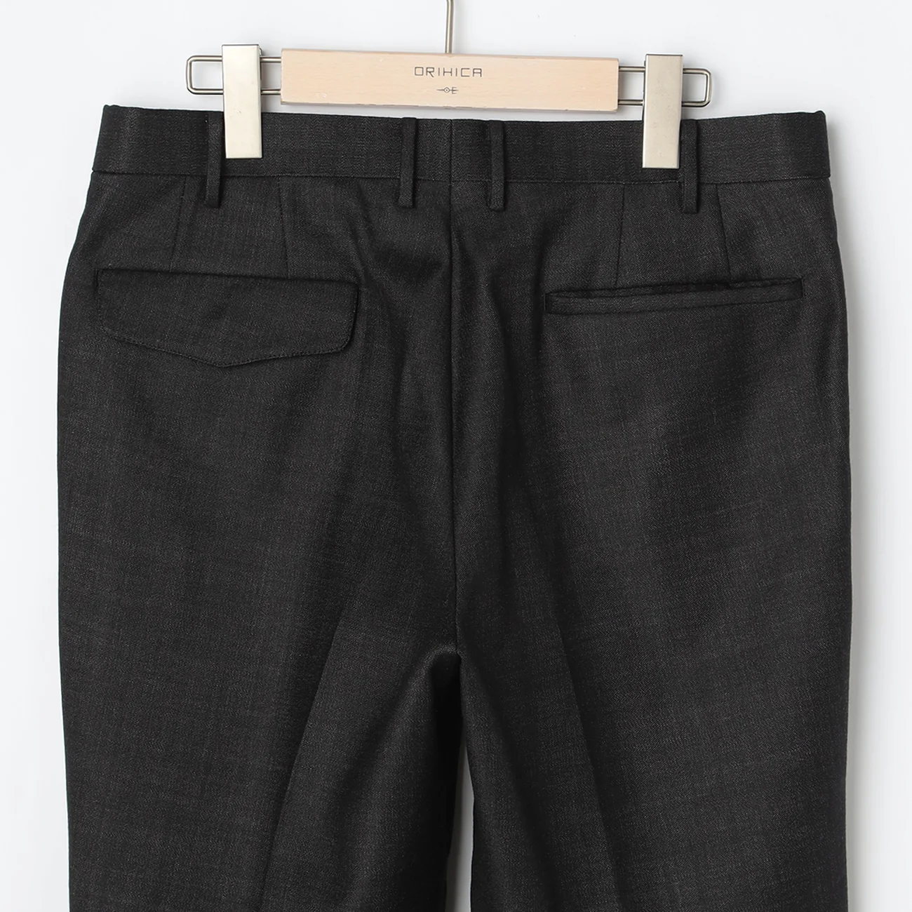 Bishu Japanese Fabric LUXE Line Denim-Like Pants  - Charcoal Gray - Image 5