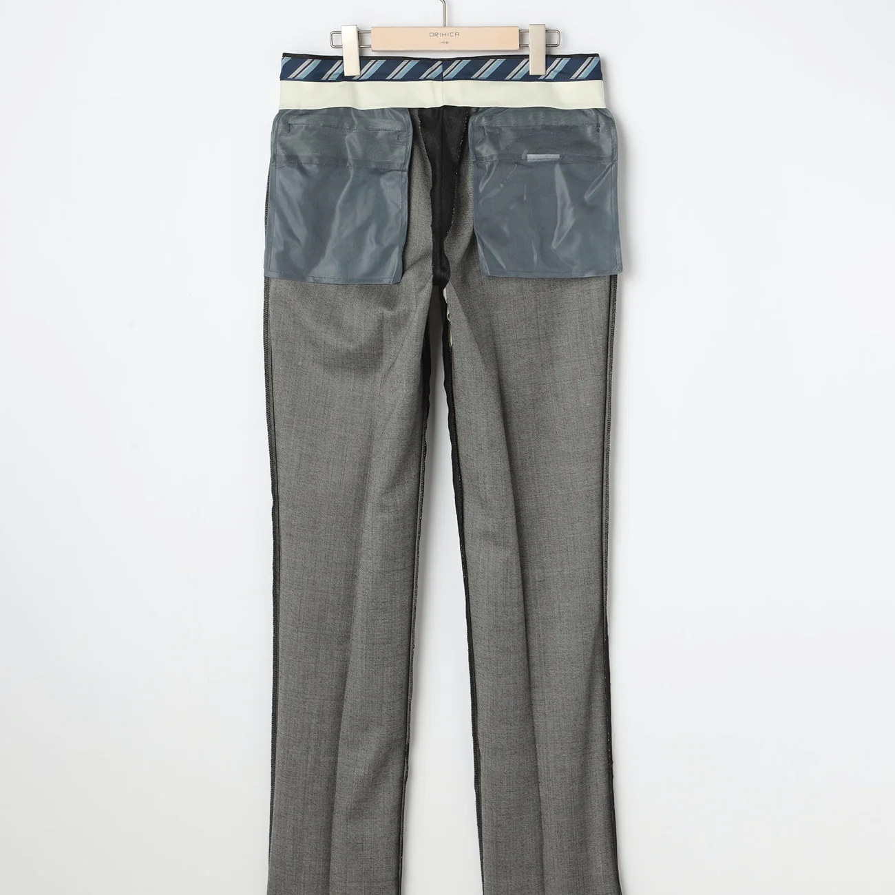 Bishu Japanese Fabric LUXE Line Denim-Like Pants  - Charcoal Gray - Image 7