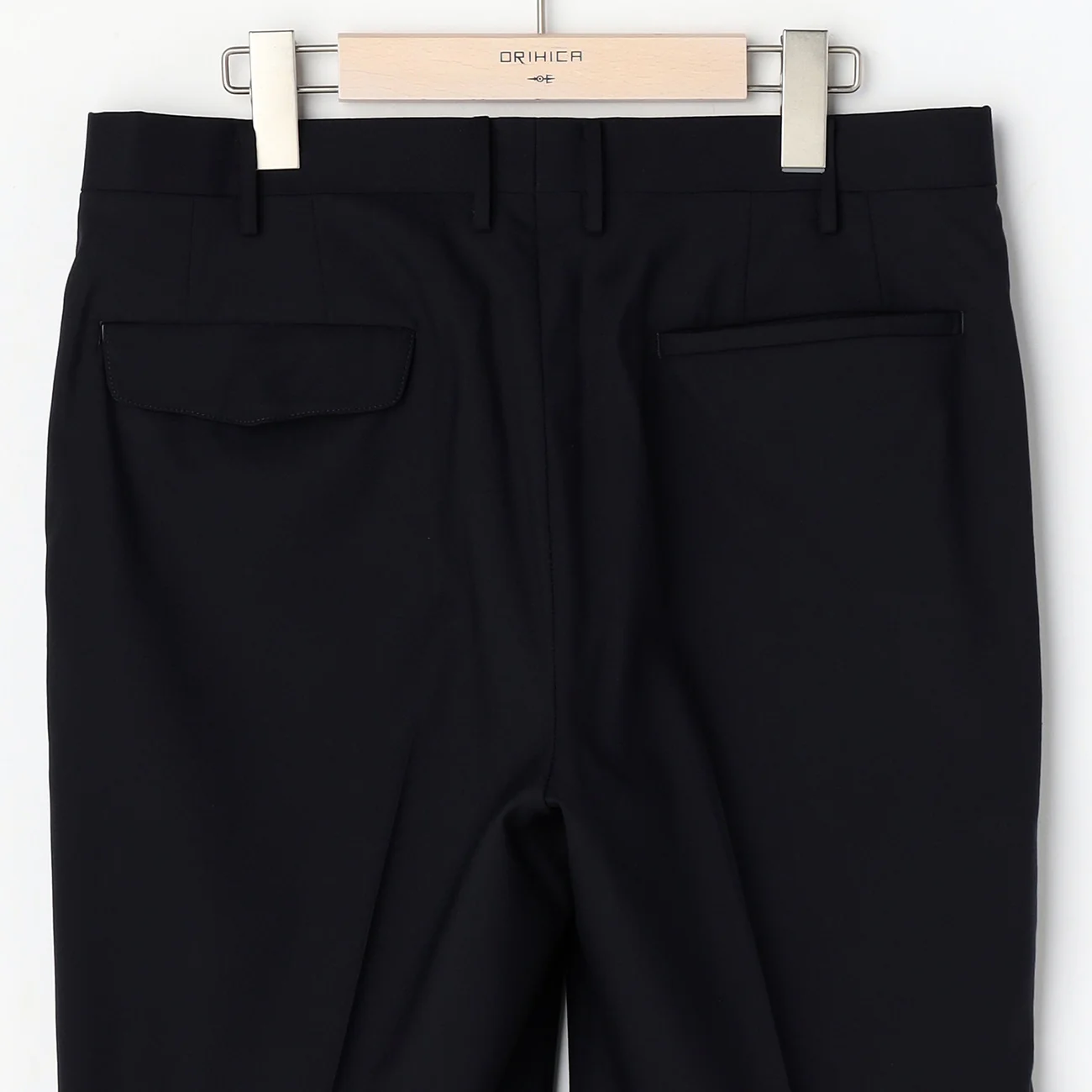 Japanese Fabric LUXE Line Super 120's Suit Pants - Navy - Image 5