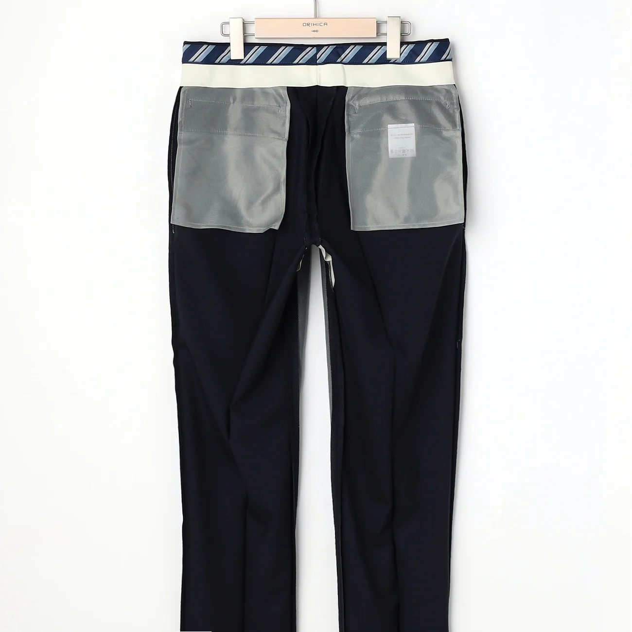 Japanese Fabric LUXE Line Super 120's Suit Pants - Navy - Image 7