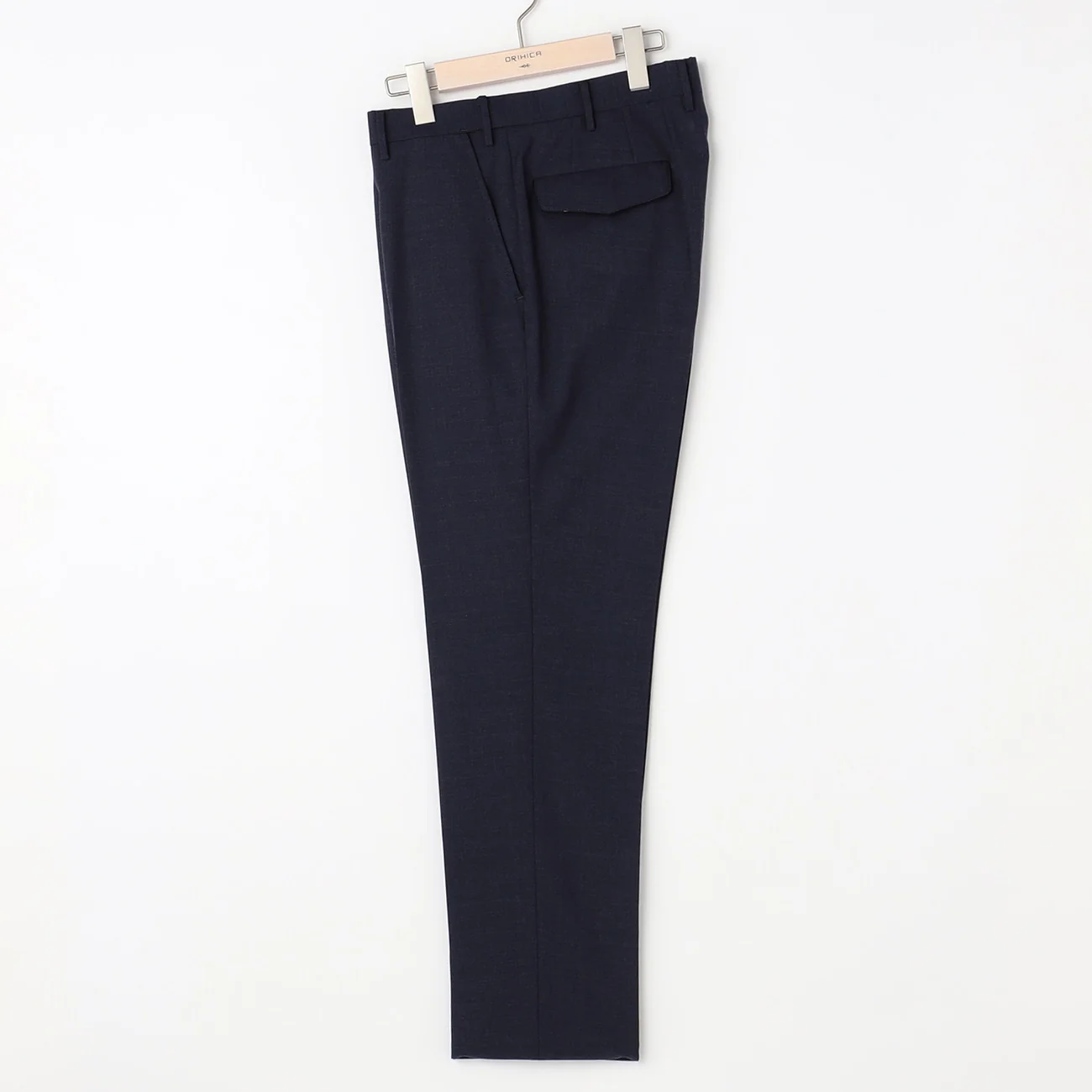 Textured Suit Pants - Navy