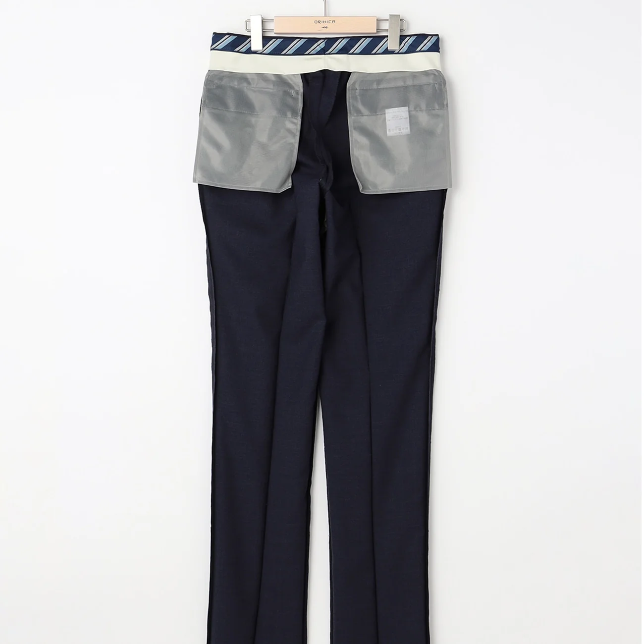 Textured Suit Pants - Navy - Image 5