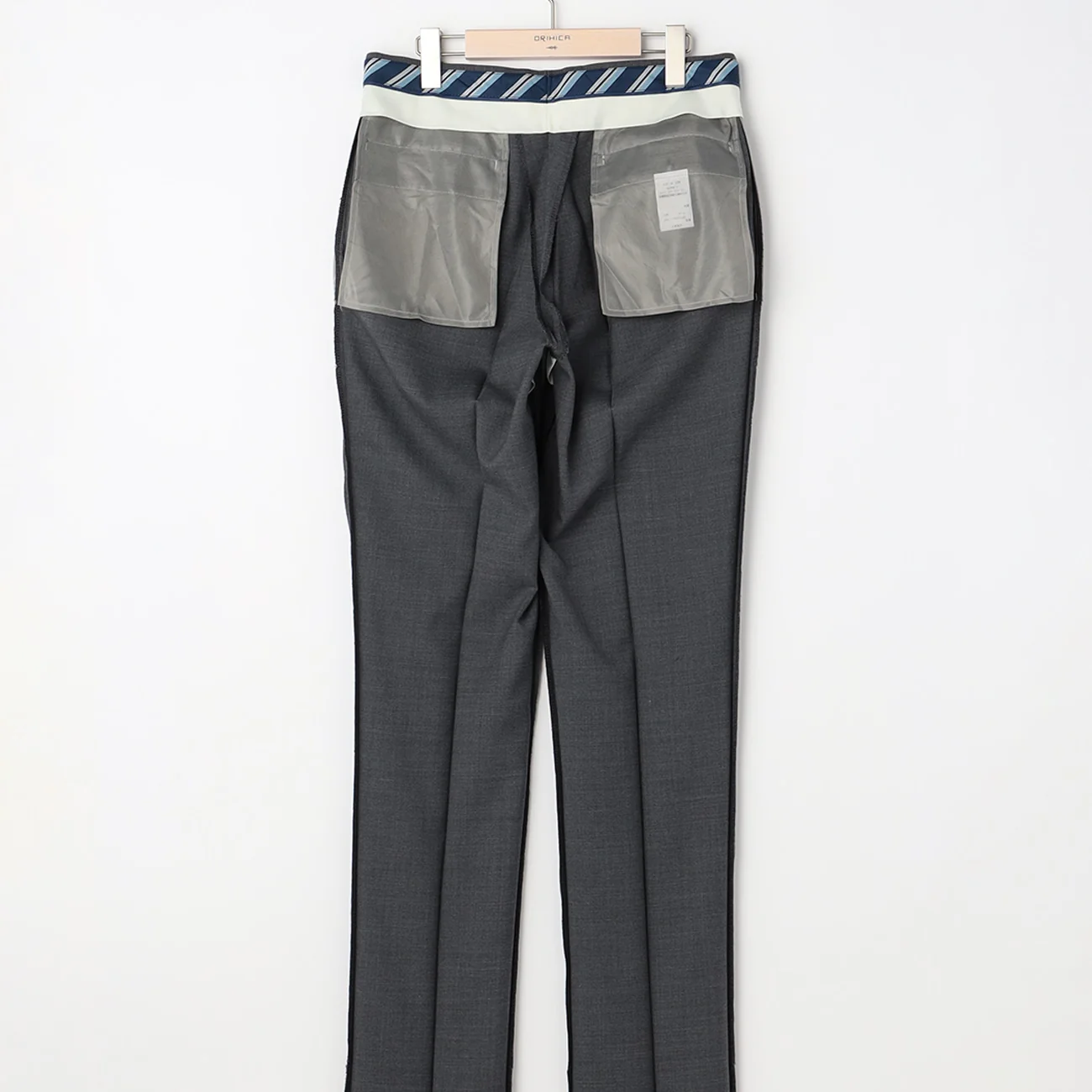 Textured Suit Pants - Medium Gray - Image 9