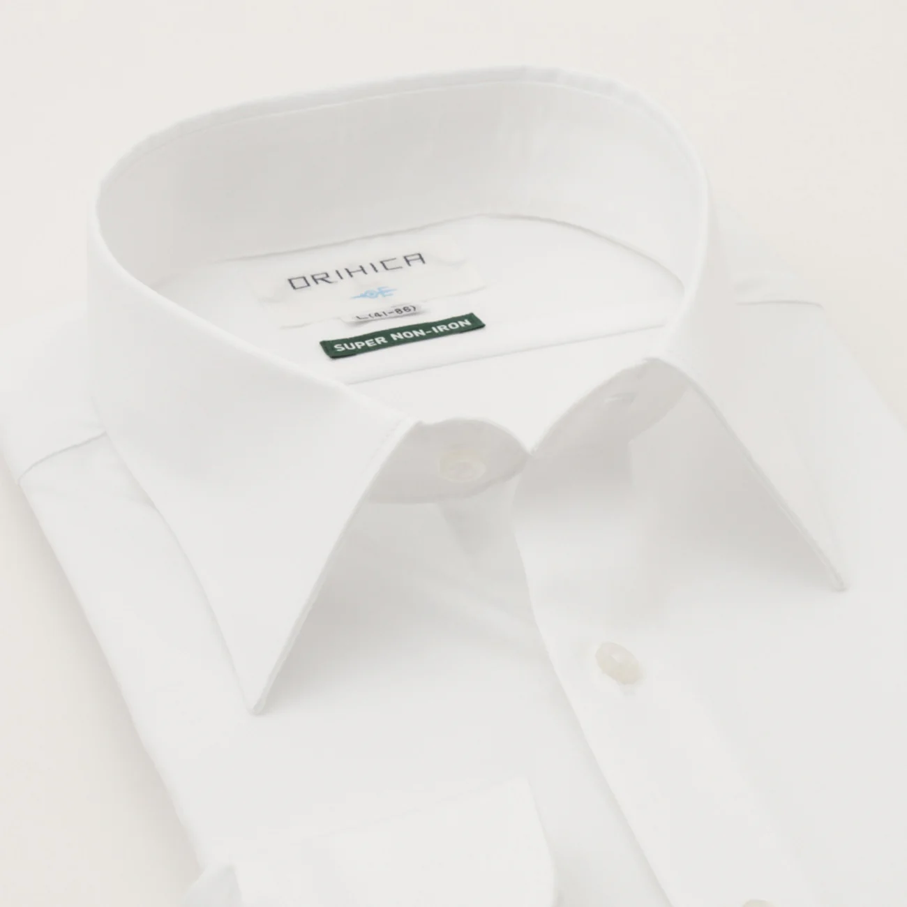 Super Non-Iron Cotton Point Collar Shirt - White - Image 2