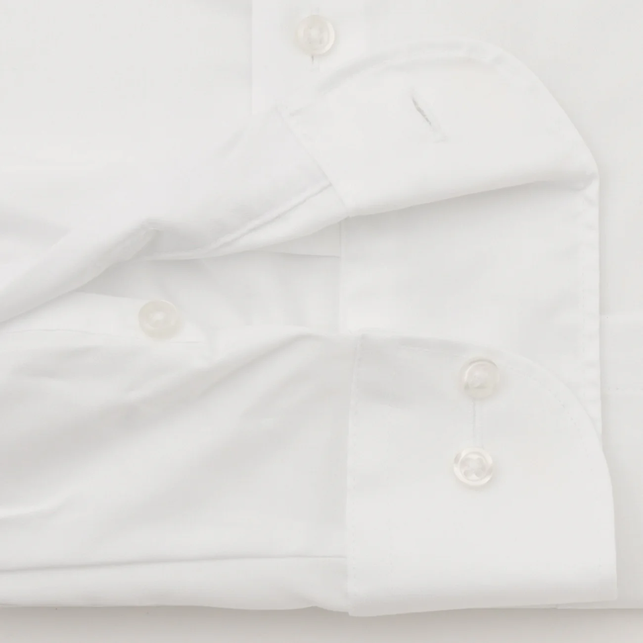 Super Non-Iron Cotton Spread Collar Shirt - White - Image 3
