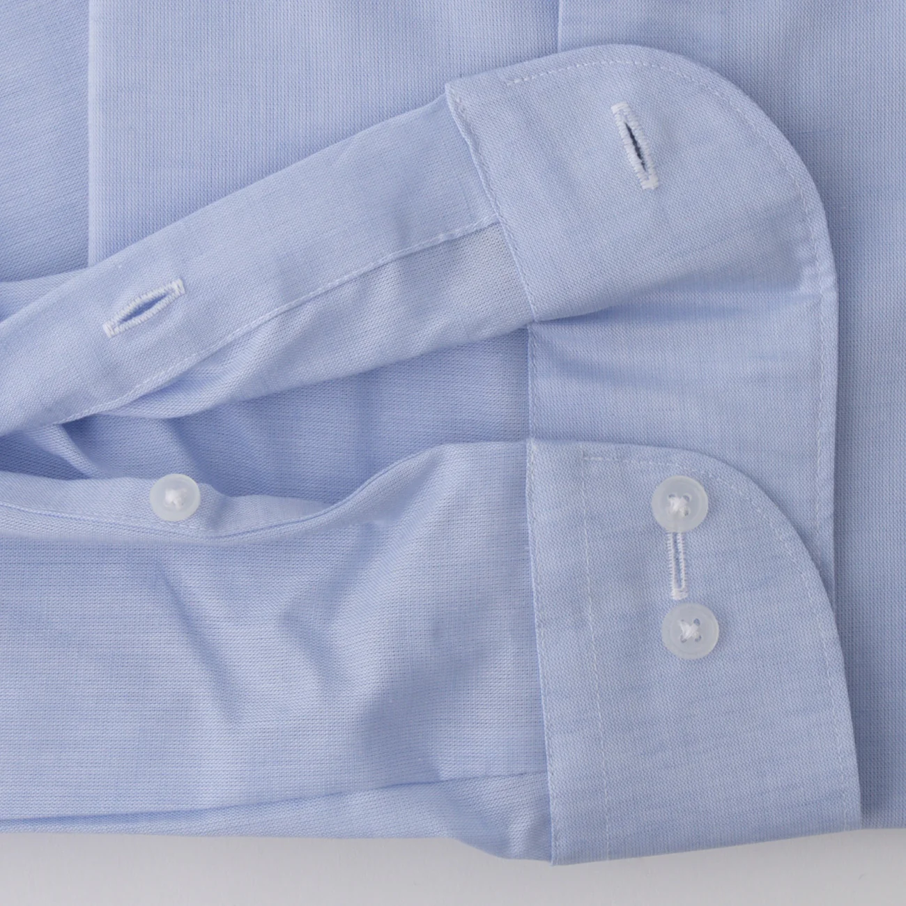 Super Cool Non-Iron Linen Blend Button-Down Shirt - Blue - Image 4
