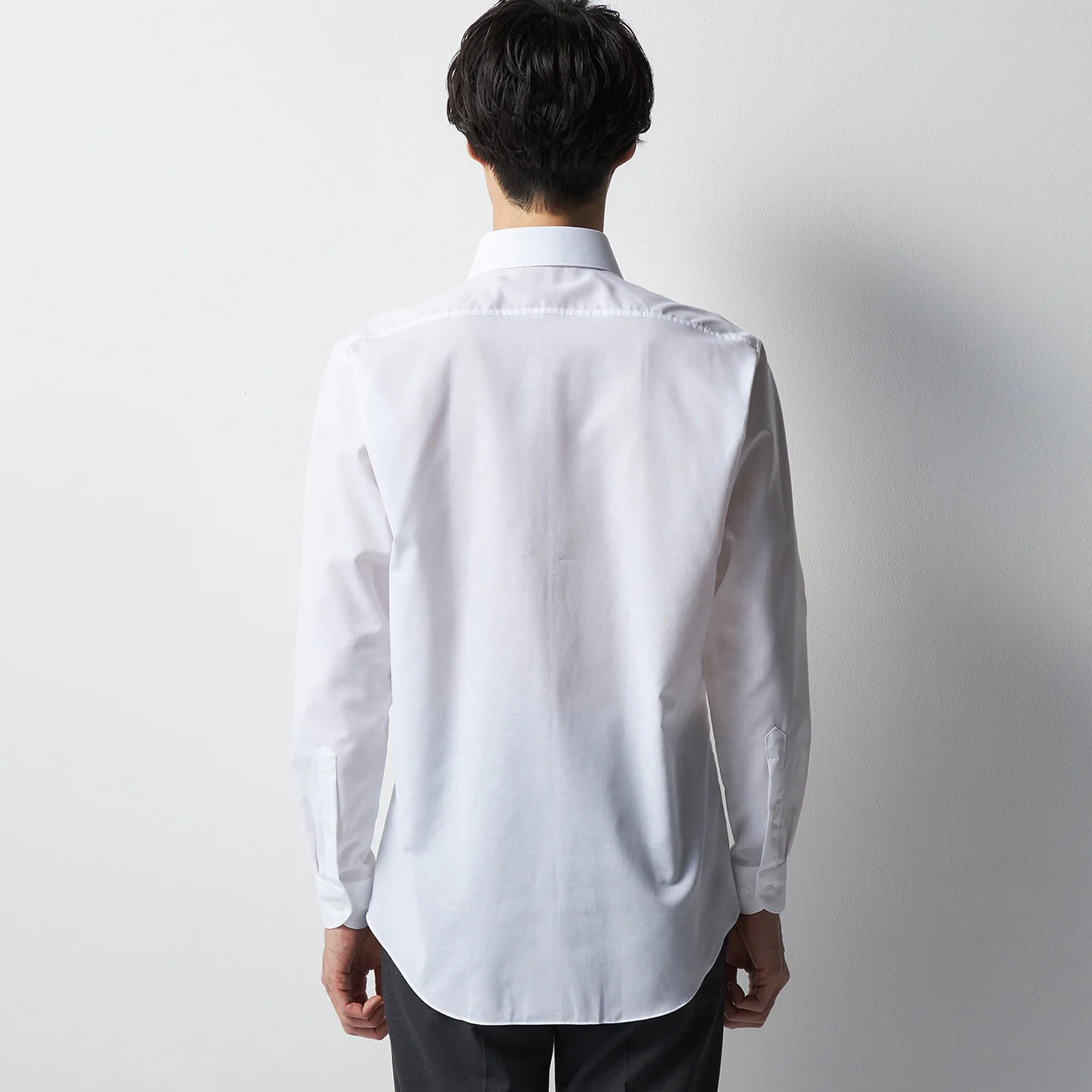 Super Cool Non-Iron Linen Blend Cutaway Shirt - White - Image 3