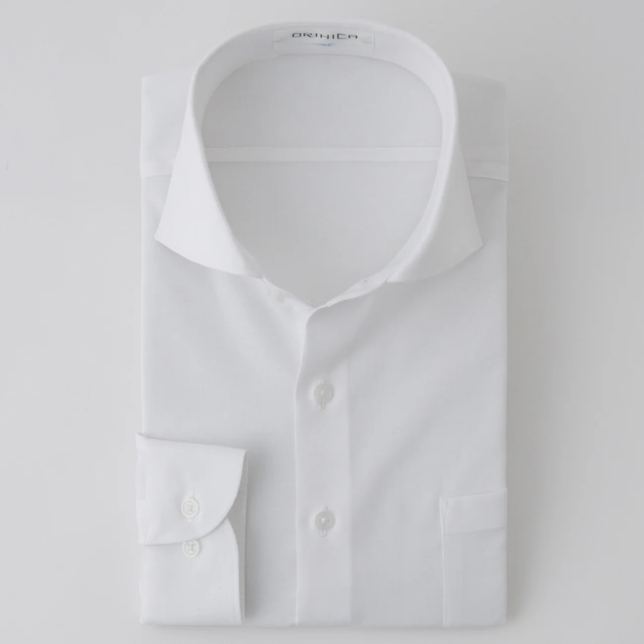 Super Cool Non-Iron Linen Blend Cutaway Shirt - White - Image 4
