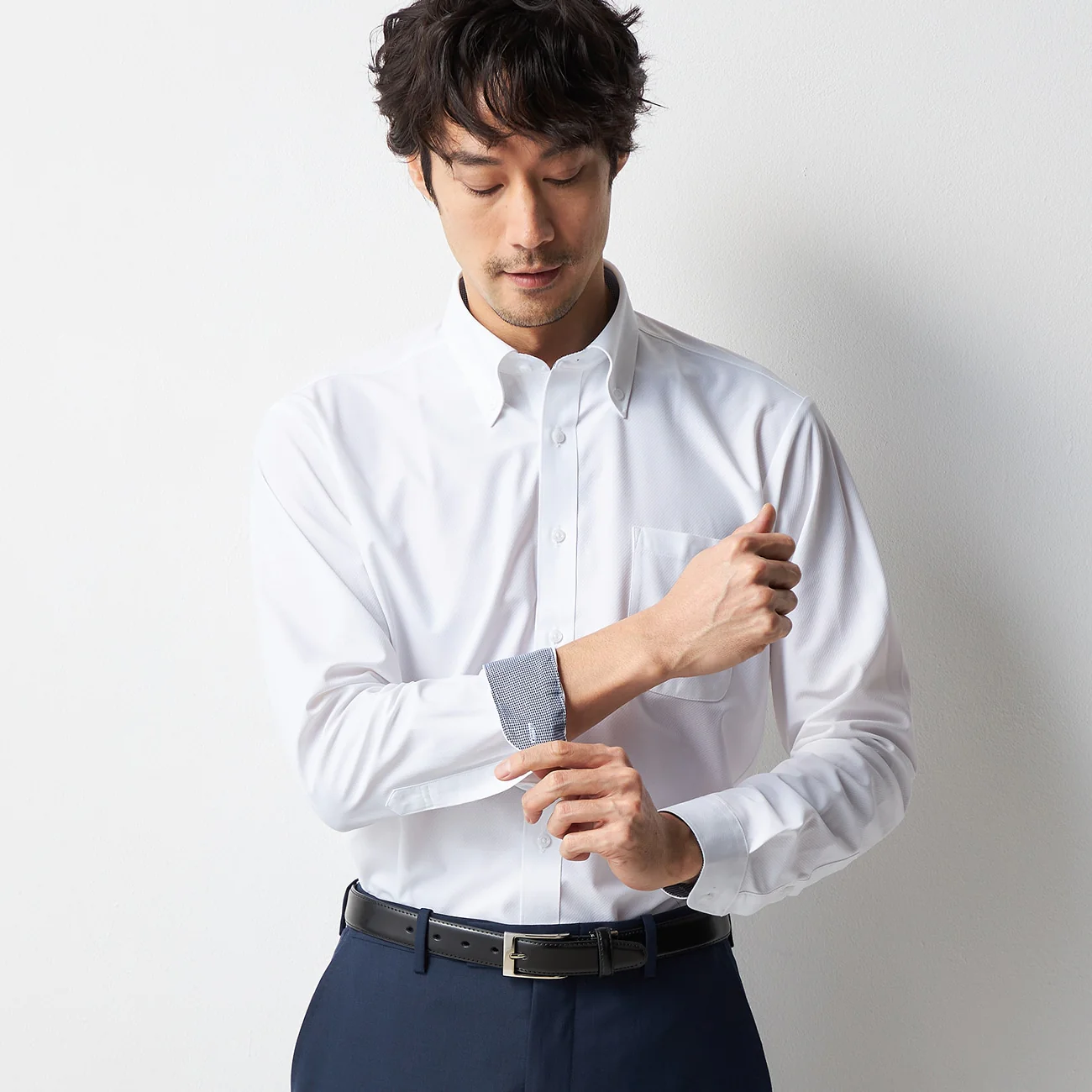 Super Non-Iron Stretch Button-Down Shirt - White