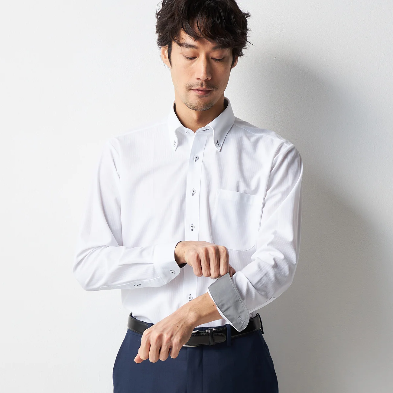 Super Non-Iron Stretch Button-Down Shirt - White