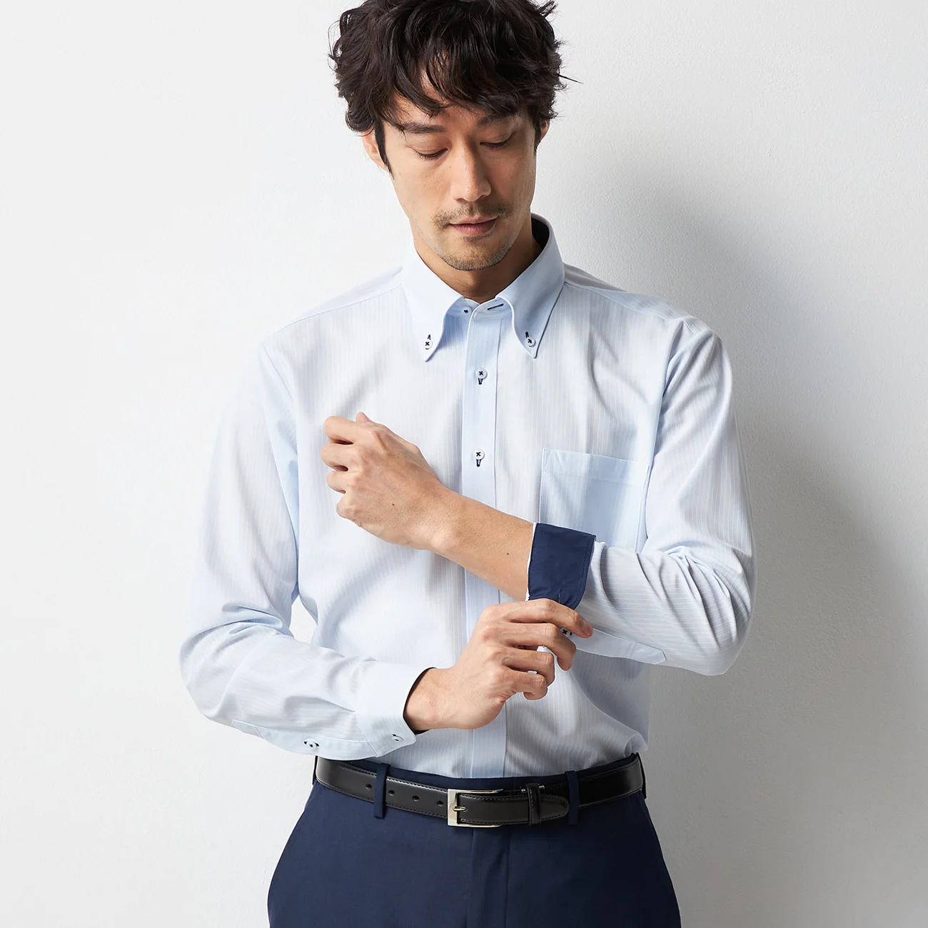 Super Non-Iron Stretch Button-Down Shirt - Blue