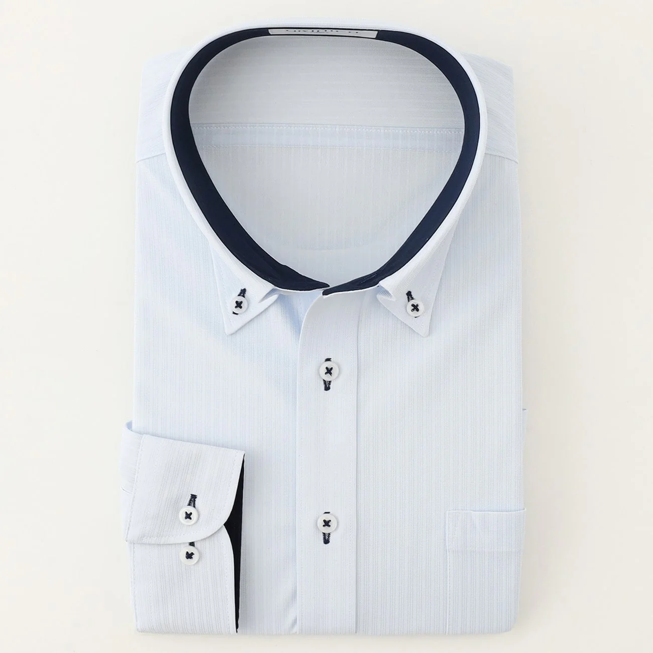 Super Non-Iron Stretch Button-Down Shirt - Blue - Image 3