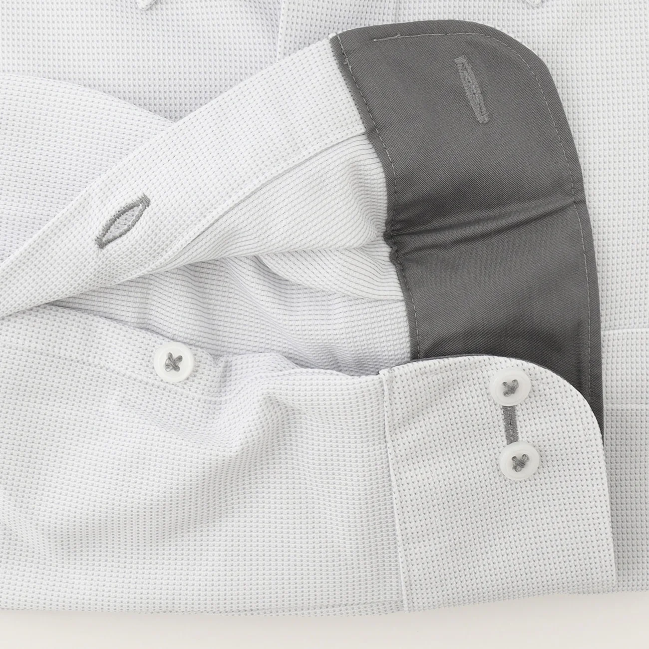 Super Non-Iron Stretch Button-Down Shirt - Gray - Image 5