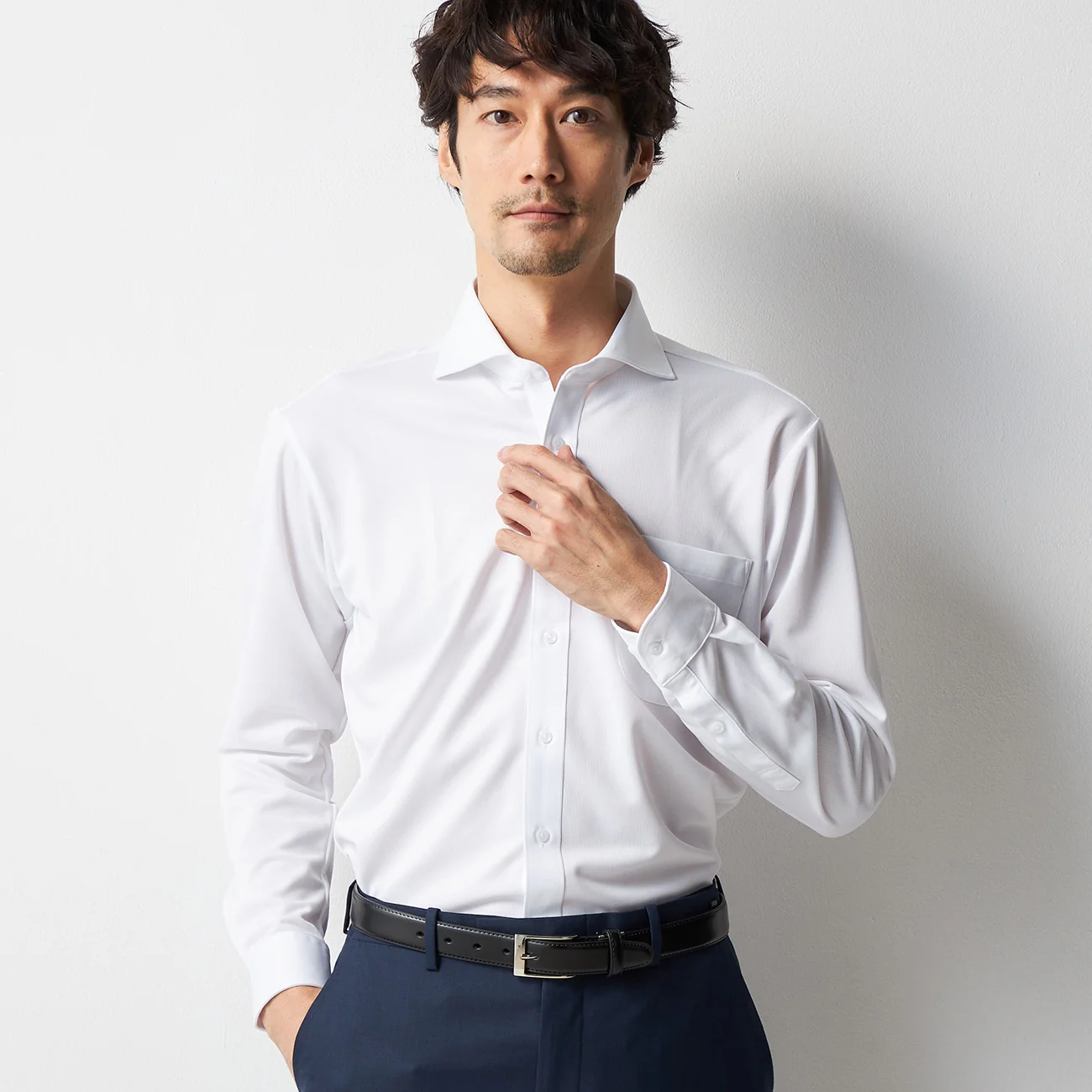 Super Non-Iron Stretch Cutaway Shirt - White