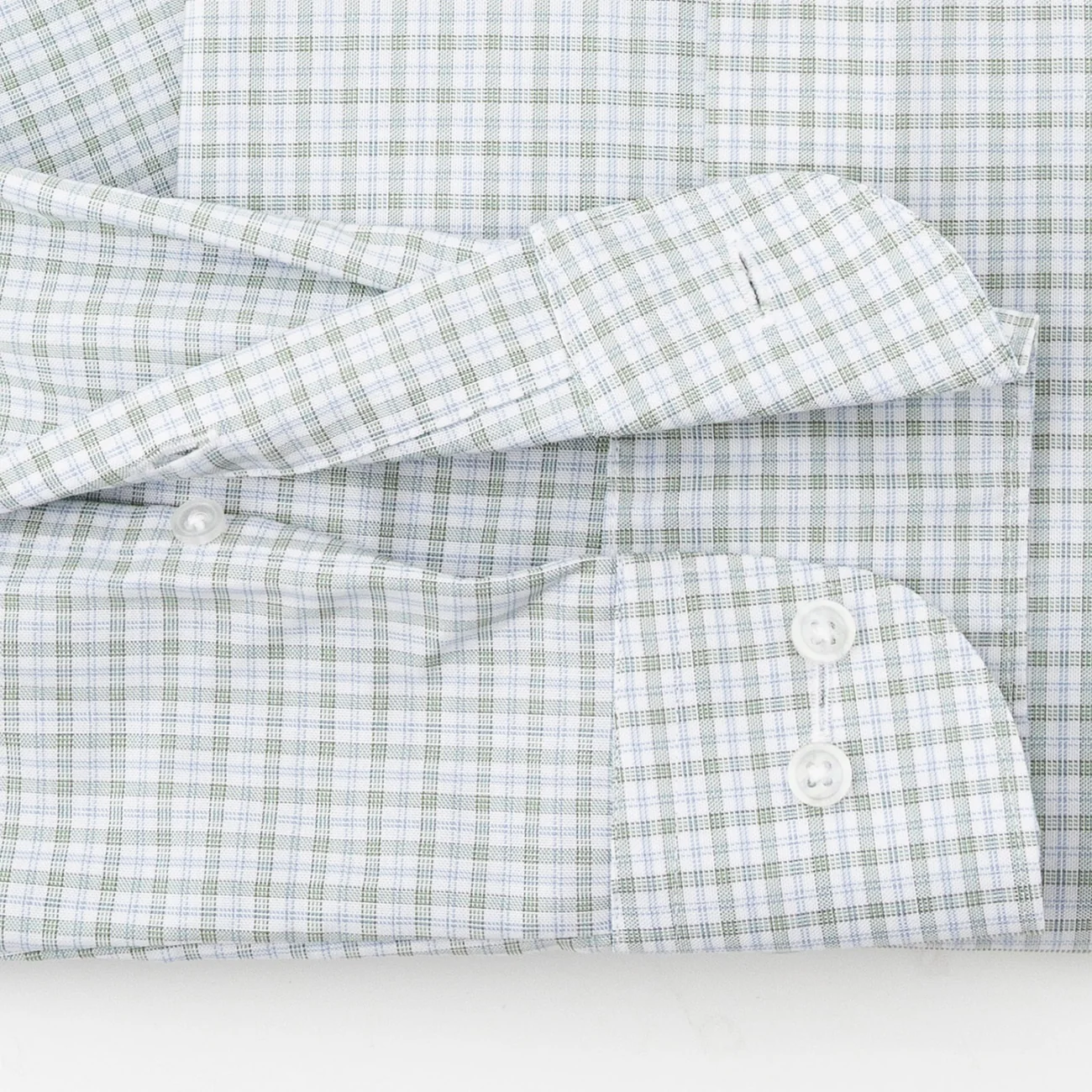 Super Non-Iron Check Button-Down Shirt - Mint - Image 4