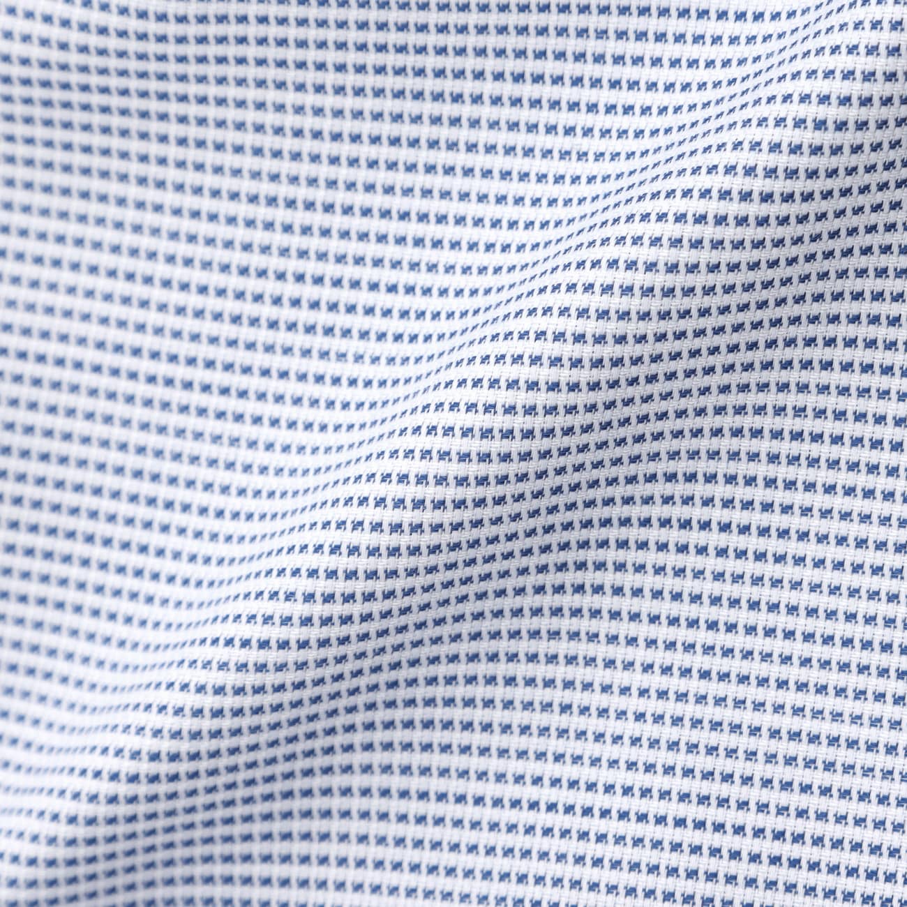 Super Non-Iron Cotton Spread Collar Shirt - Navy - Image 5