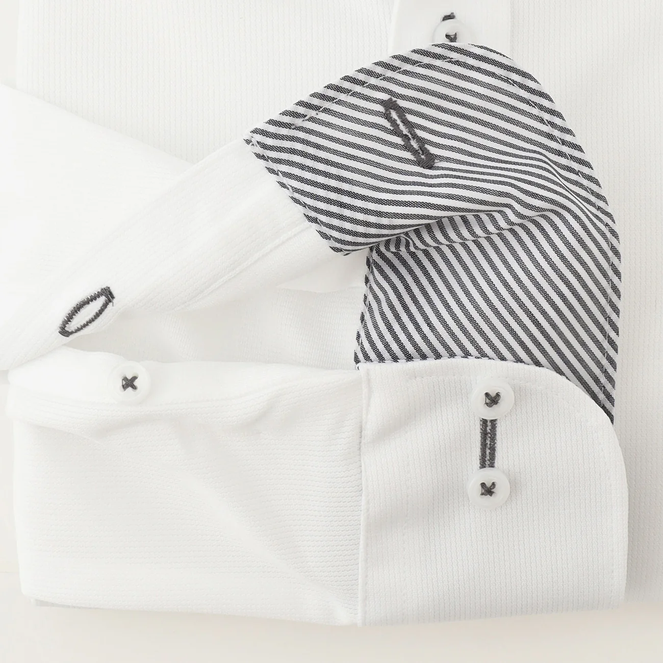 Super Non-Iron Stretch Spread Collar Shirt - White - Image 7