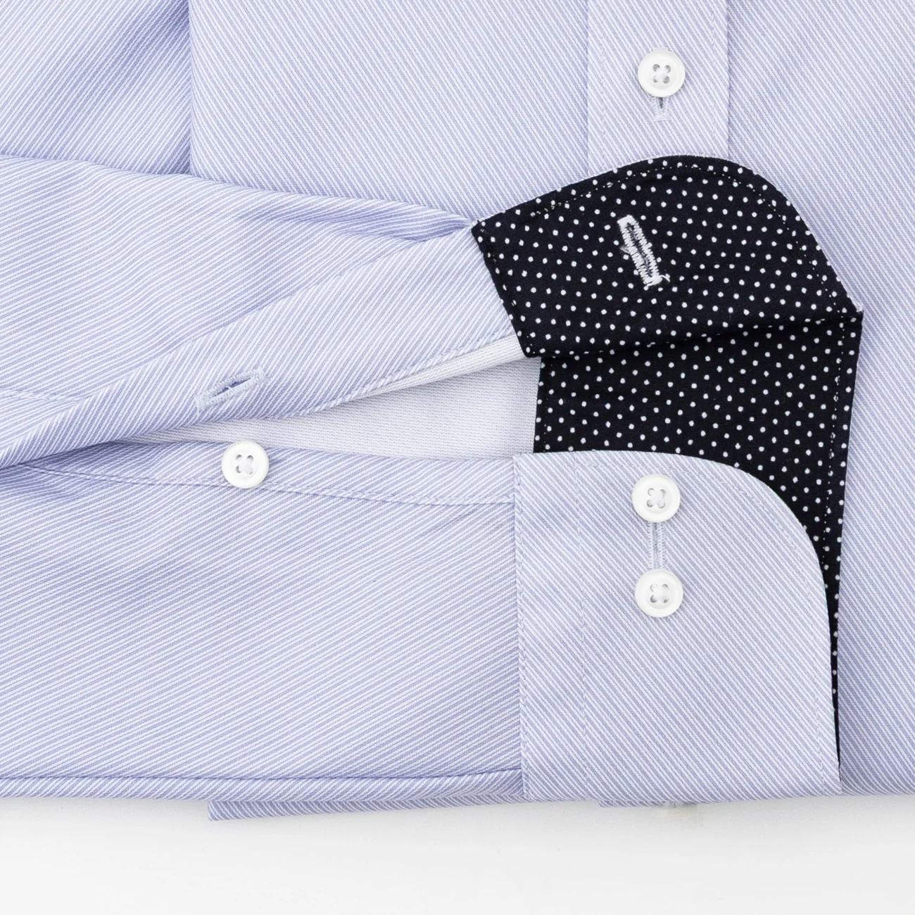 Super Non-Iron Stretch Spread Collar Shirt - Blue - Image 4
