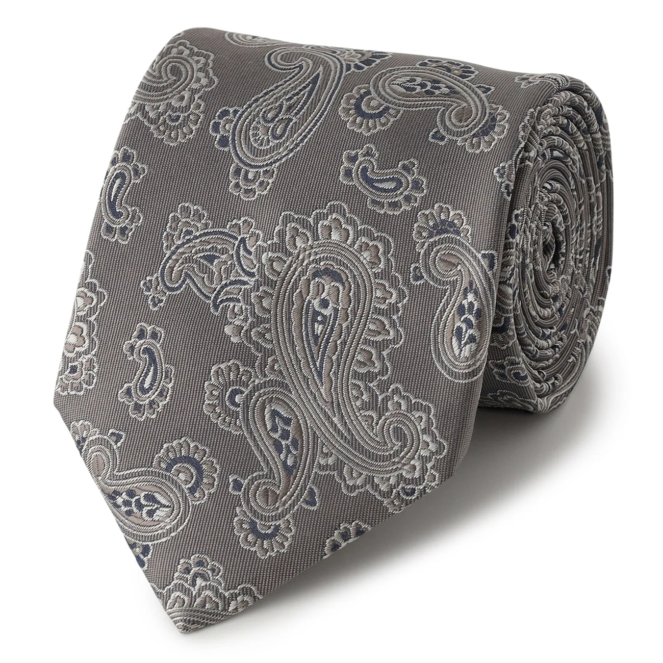TIE YOUR TIE × ORIHICA: Paisley Silk Tie - Beige