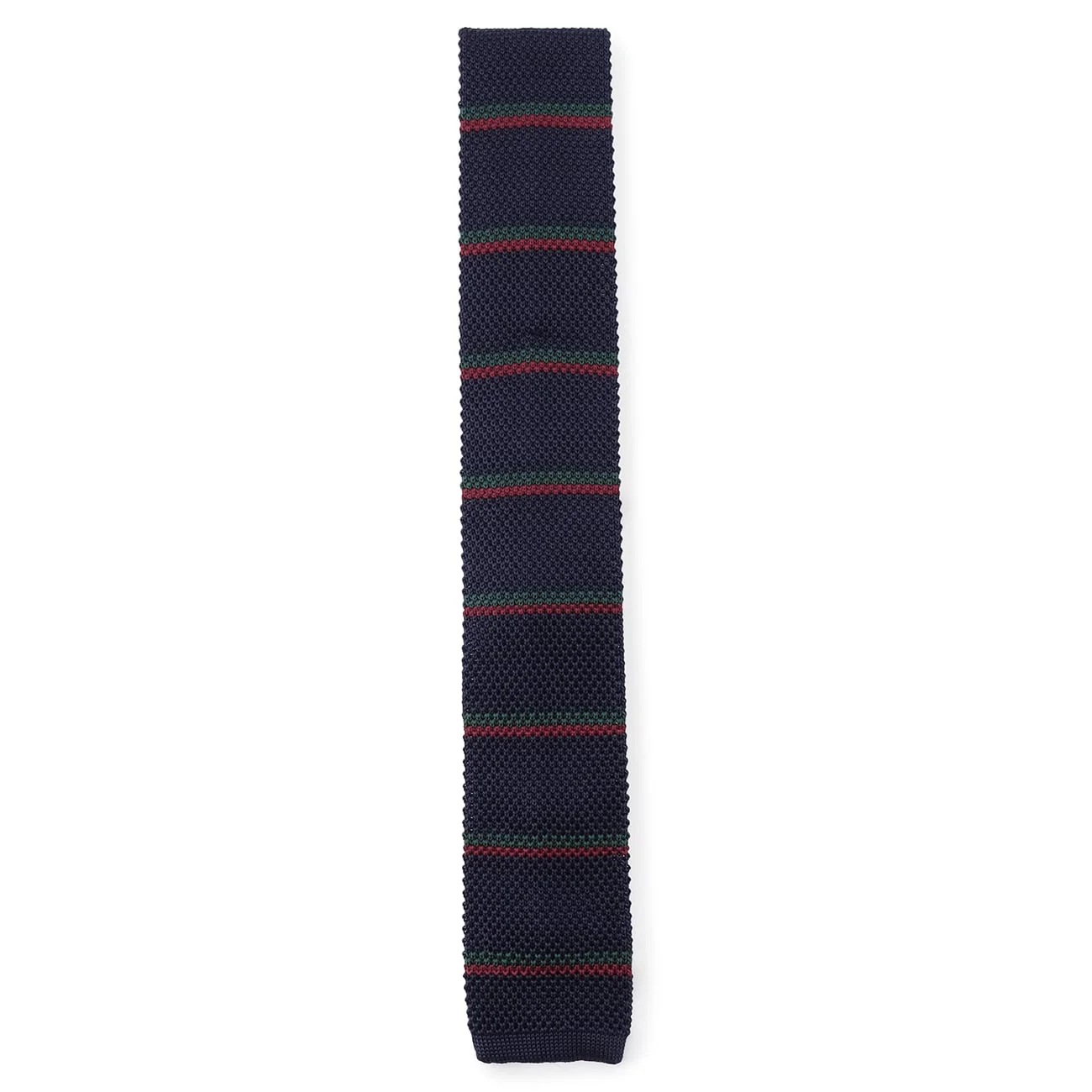 Stripe Knit Tie - Navy - Image 2