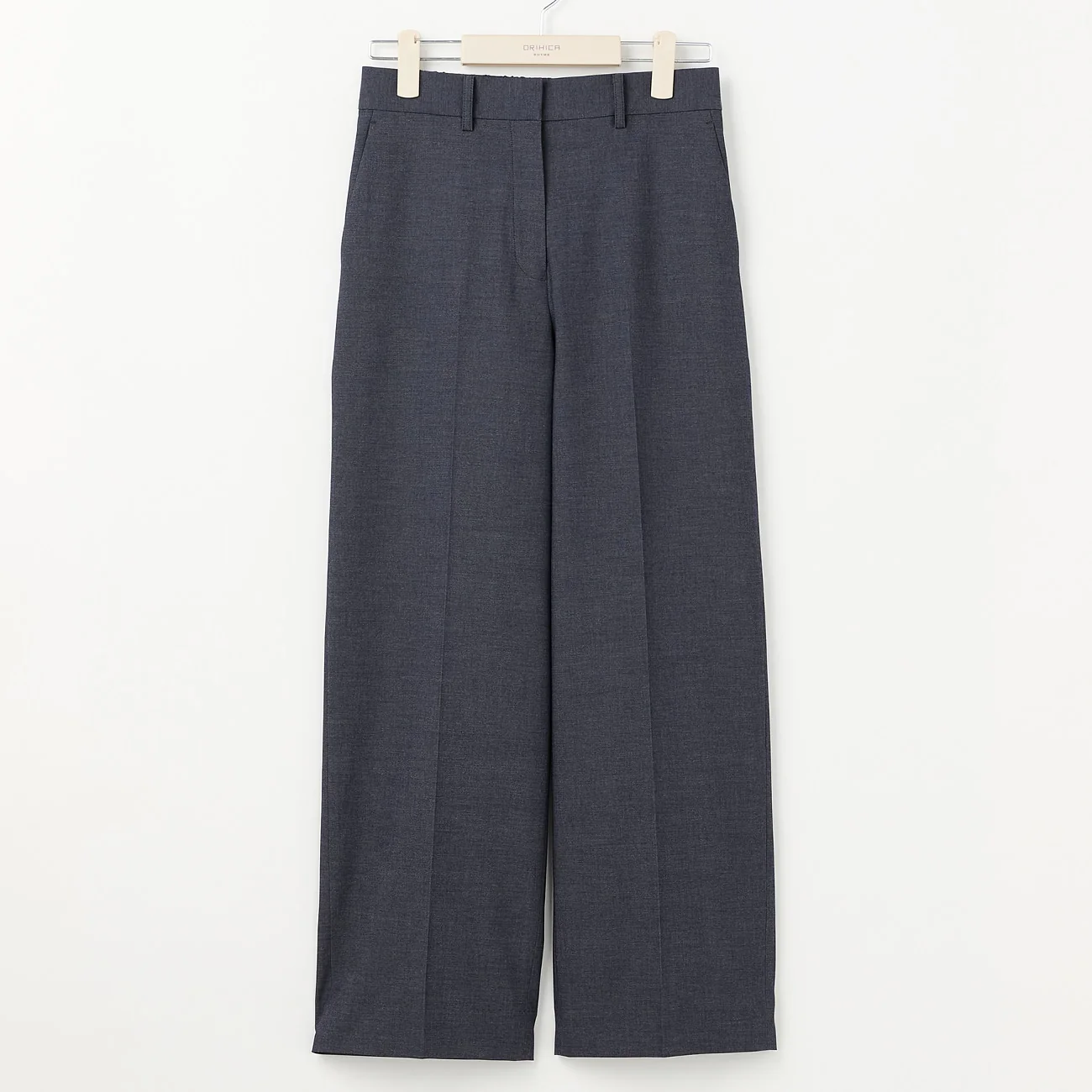 THE THIRD SUITS Denim-Like Wide Pants - Navy - Image 5