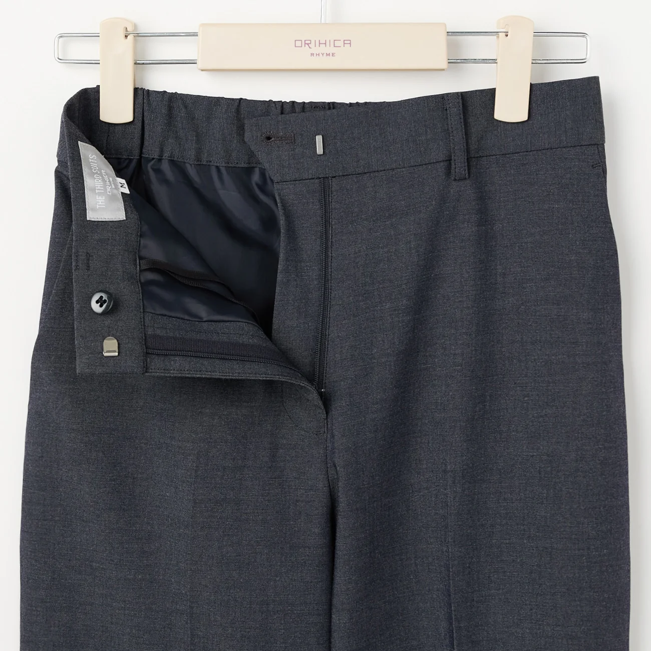 THE THIRD SUITS Denim-Like Wide Pants - Navy - Image 6