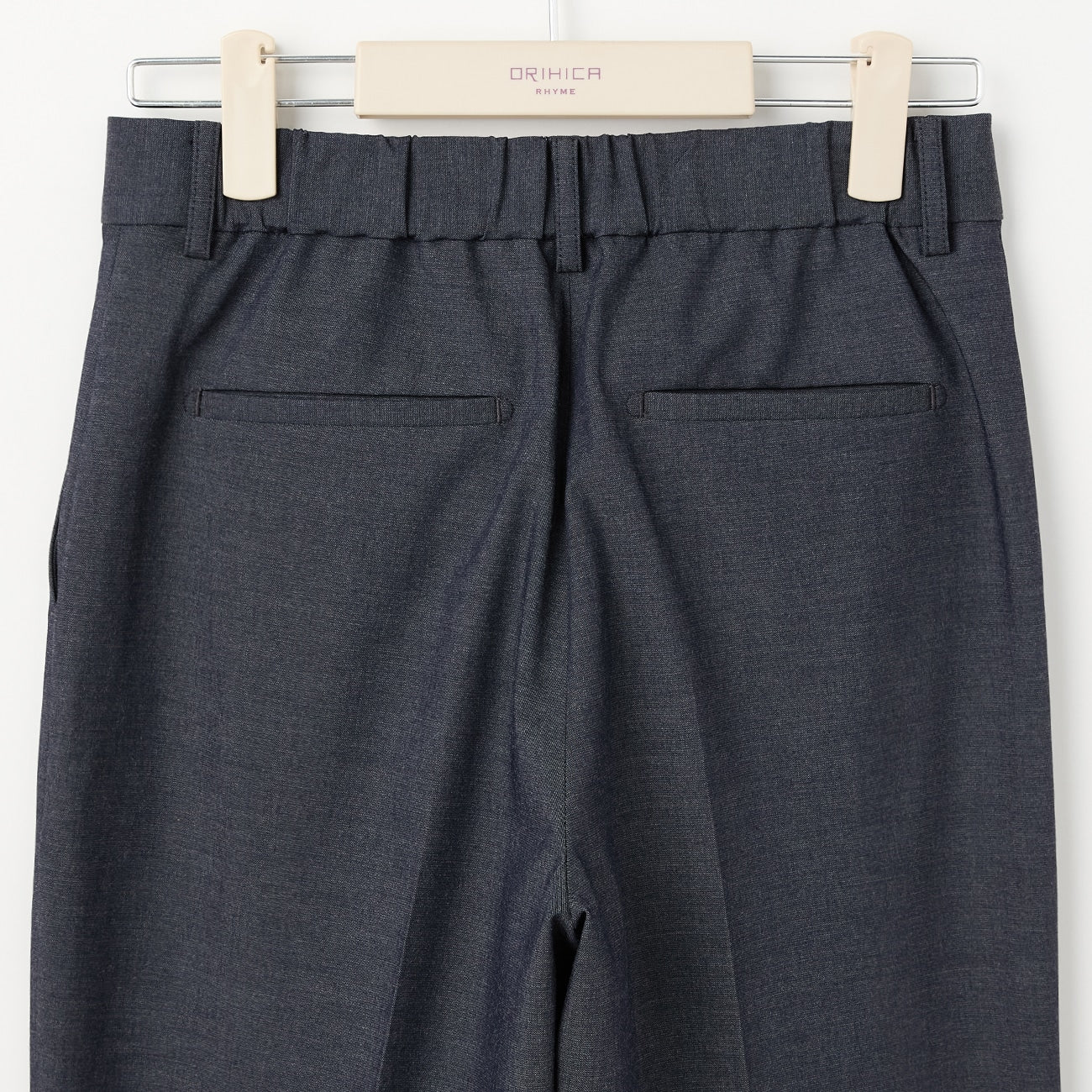 THE THIRD SUITS Denim-Like Wide Pants - Navy - Image 7