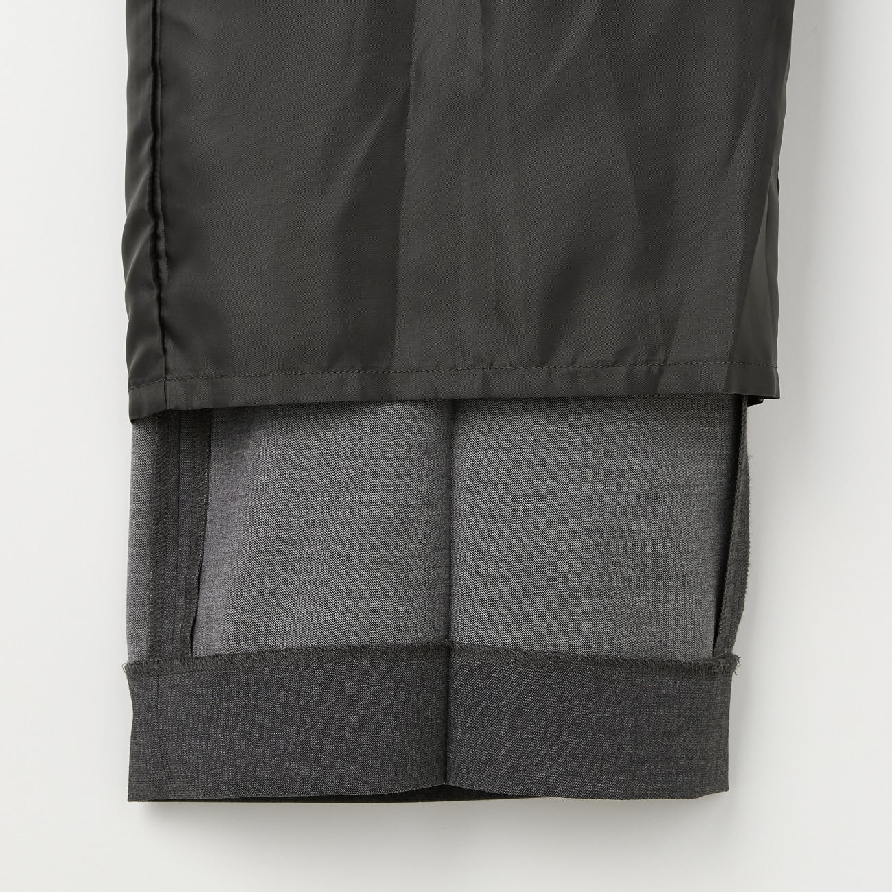 THE THIRD SUITS Chambray Wide Pants - Medium Gray - Image 9